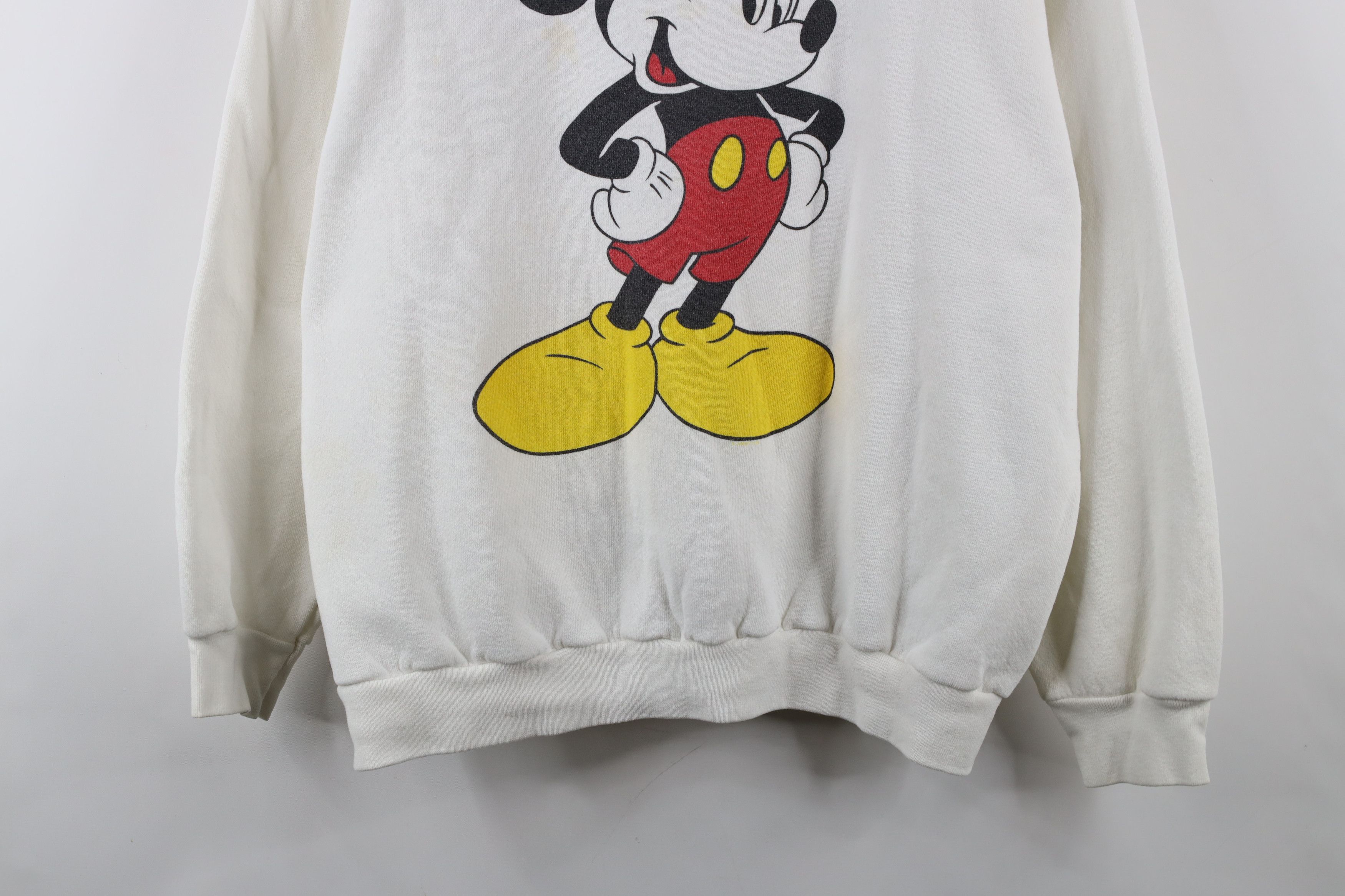 Disney × Vintage Vintage 90s Disney Mickey Mouse Big Logo Sweatshirt USA Size US XL / EU 56 / 4 - 3 Thumbnail