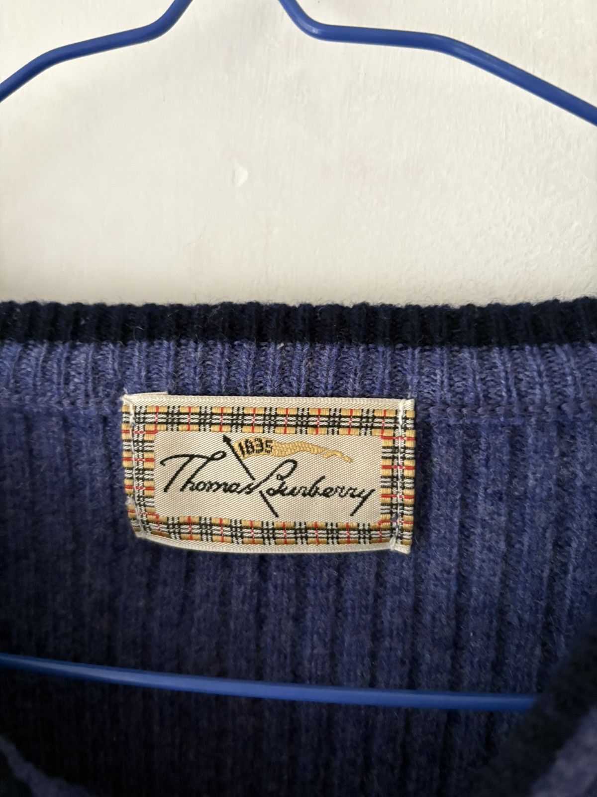 Burberry Thomas Burberry Vintage Wool Sweater Size US M / EU 48-50 / 2 - 6 Thumbnail
