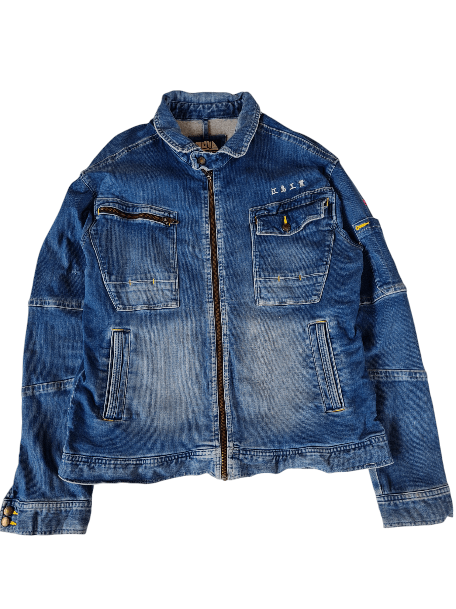Japanese Brand × Vintage Vtg Tora Denim Jacket Blue Size US L / EU 52-54 / 3 - 1 Thumbnail