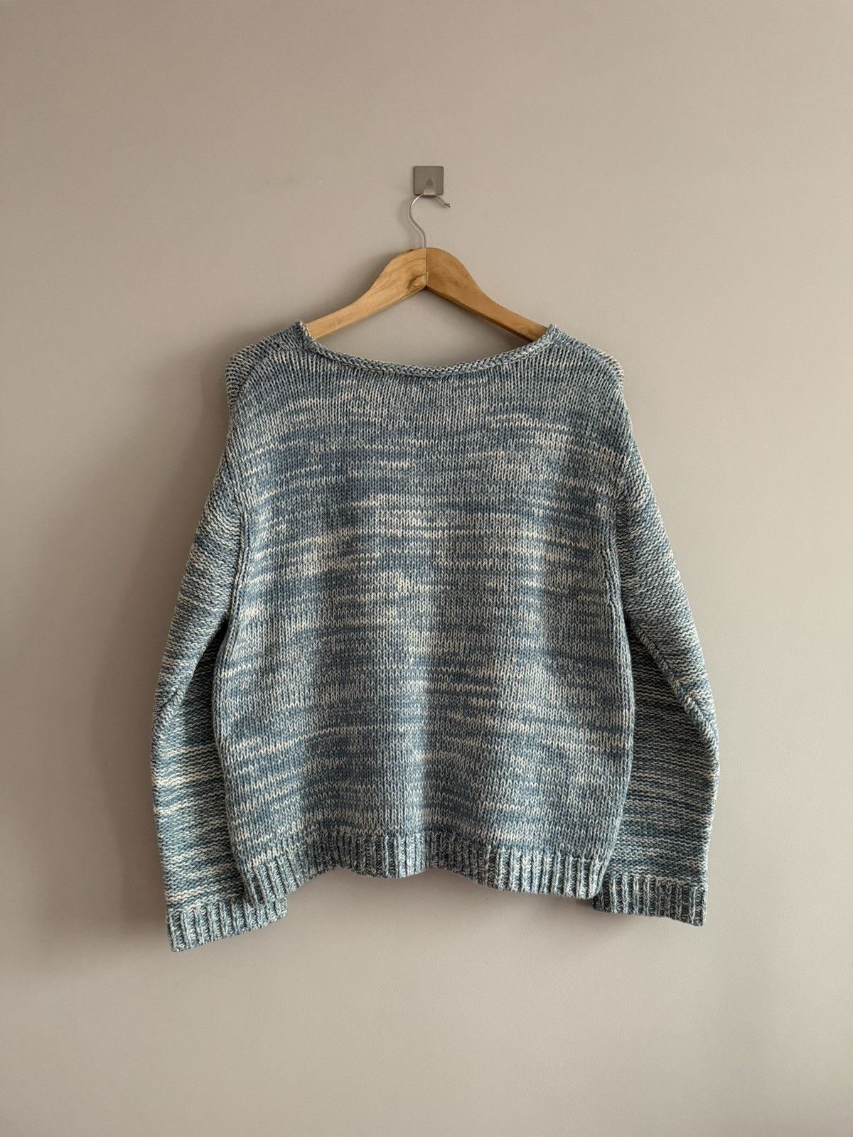 Acne Studios Acne Studios Blue Melange Cropped Knit Sweater Size M / US 6-8 / IT 42-44 - 6 Thumbnail