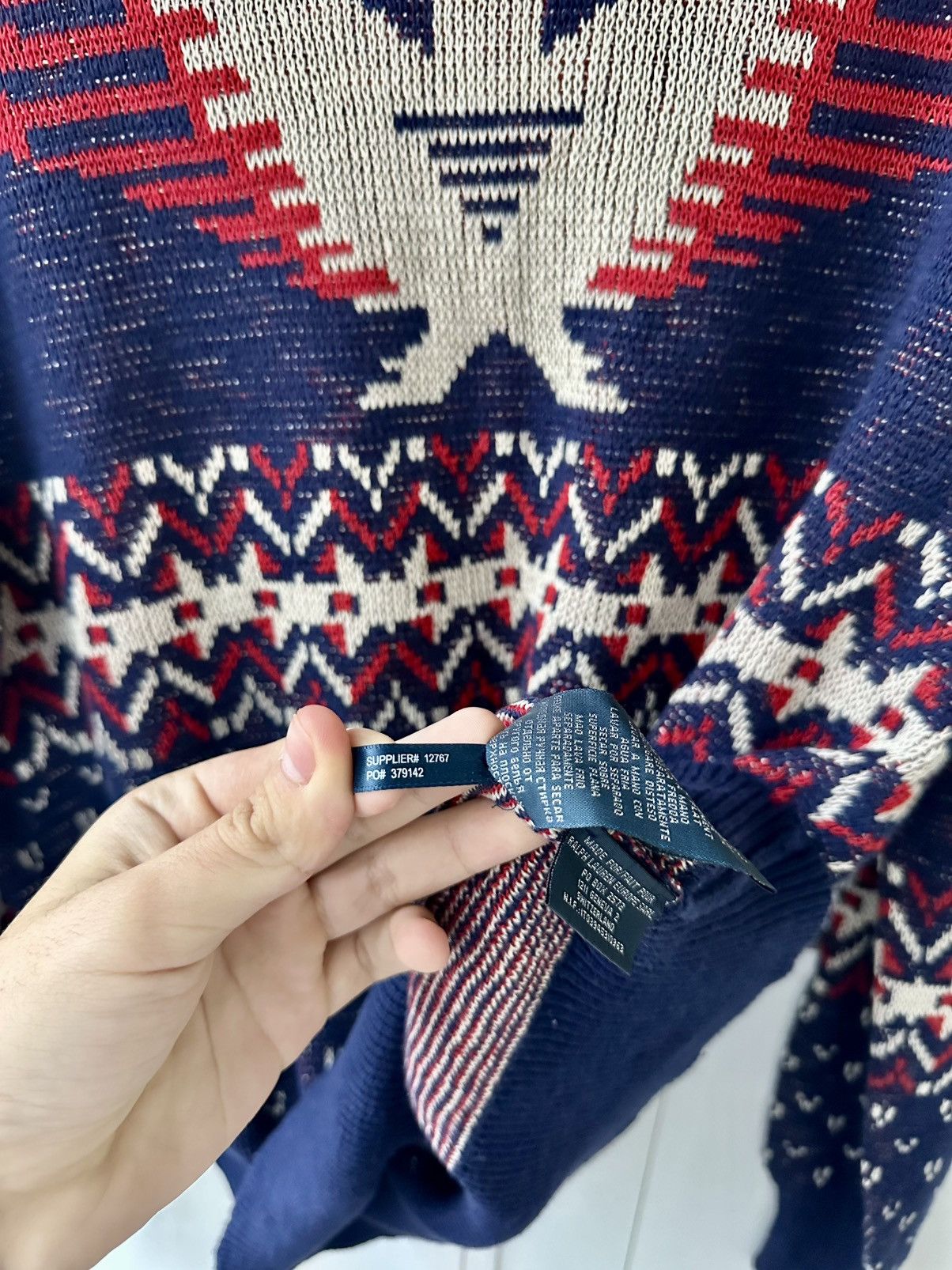 Polo Ralph Lauren Vintage Polo Ralph Lauren Sweater Aztec Style Size US XL / EU 56 / 4 - 12 Thumbnail