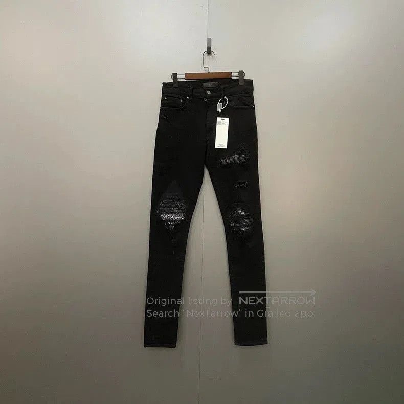 Amiri AMIRI Black Distressed Denim Jeans. Size US 31 - 1 Thumbnail
