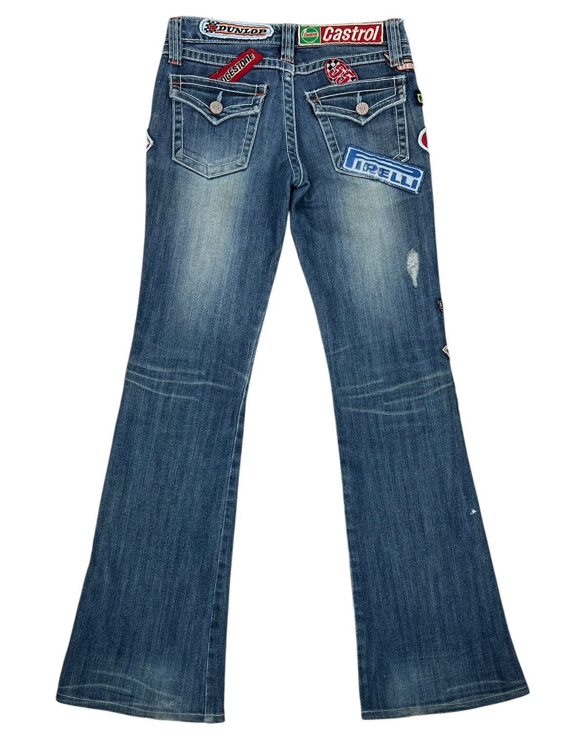 Japanese Brand Vintage Lalacub Mania Japan “73ees” Racing Jeans Size 28" / US 6 / IT 42 - 3 Thumbnail