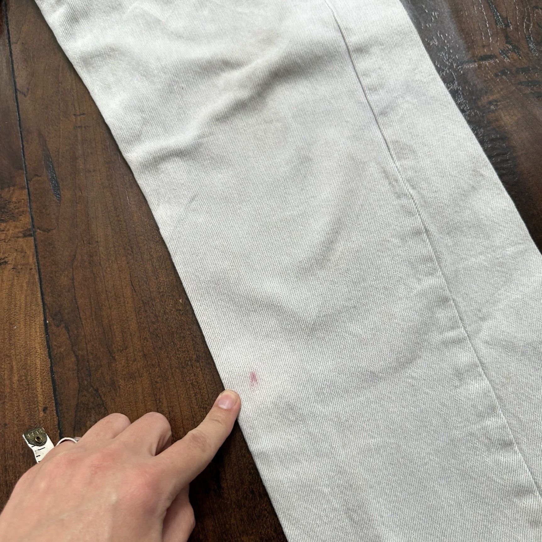 Levi's VINTAGE Levi's 501 Jeans Men 34x32 Grey Wash Button Fly 90s Straight Cotton Denim USA Tag XX Act 31x31 Classic Fit Size US 34 / EU 50 - 5 Thumbnail