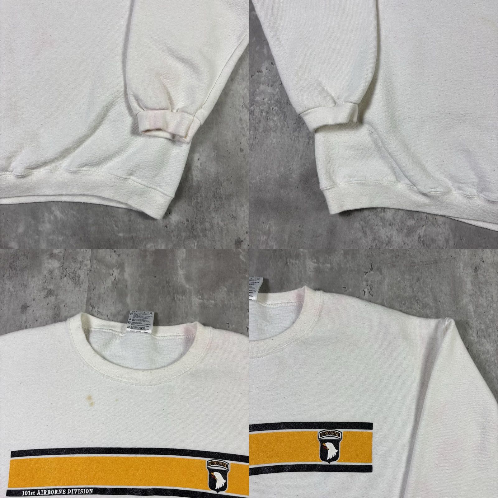 Vintage VINTAGE Airborne Division Sweatshirt Crewneck Military L White 90s USA Adidas Athletics Mickey Logo Pullover Men Size US L / EU 52-54 / 3 - 8 Thumbnail