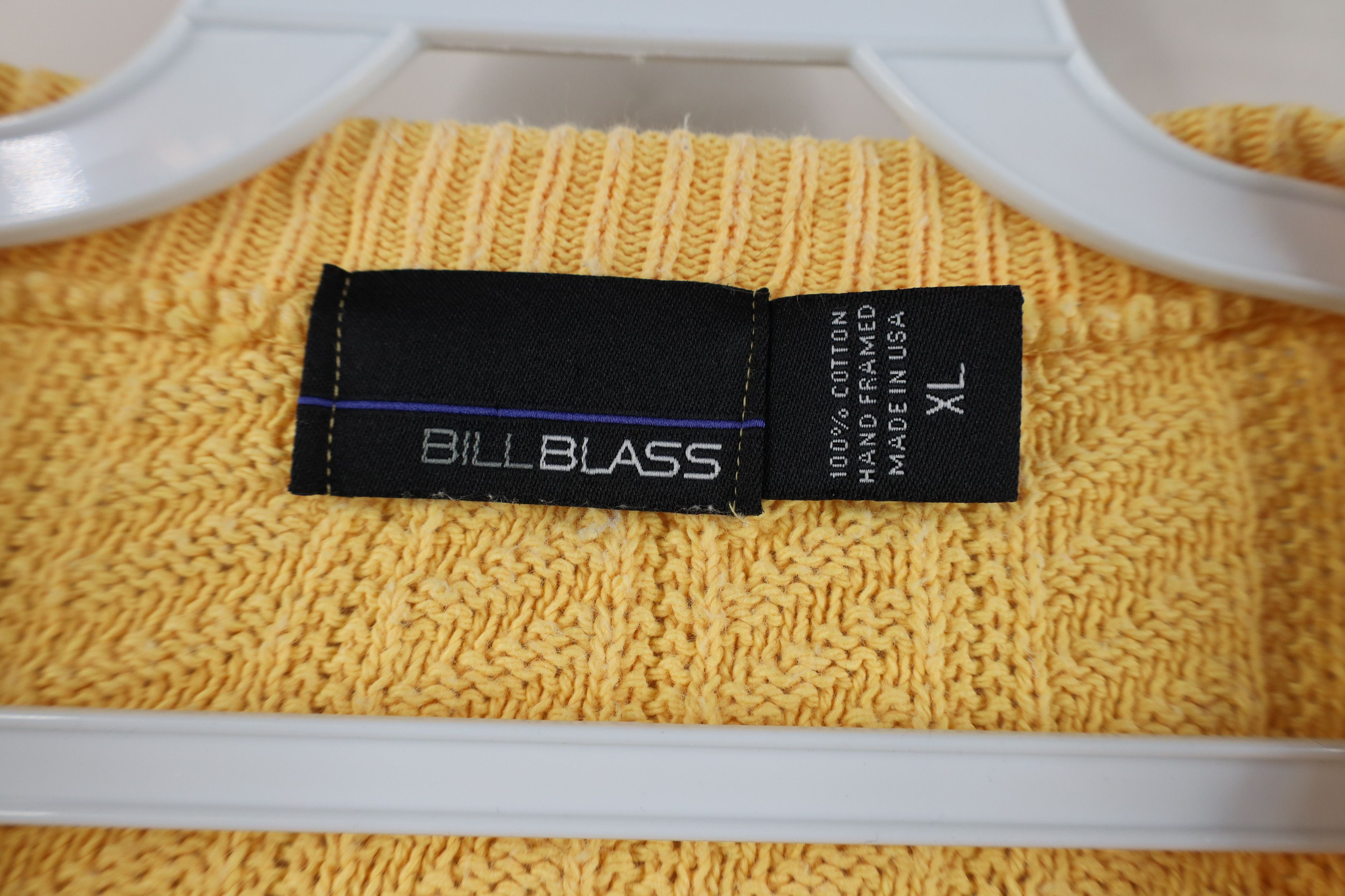 Vintage Vintage 90s Streetwear Cotton Crewneck Sweater Yellow USA Size US XL / EU 56 / 4 - 6 Thumbnail