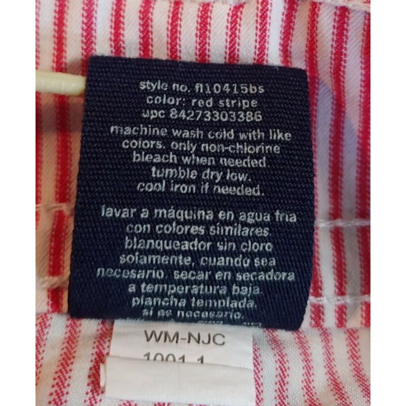 Faded Glory Faded Glory Shorts Womens 4 Pocket Zip Pockets Red White Stripe Cotton Blend Chino Casual 4 Regular Multicolor Womens Size 27" / US 4 / IT 40 - 4 Thumbnail