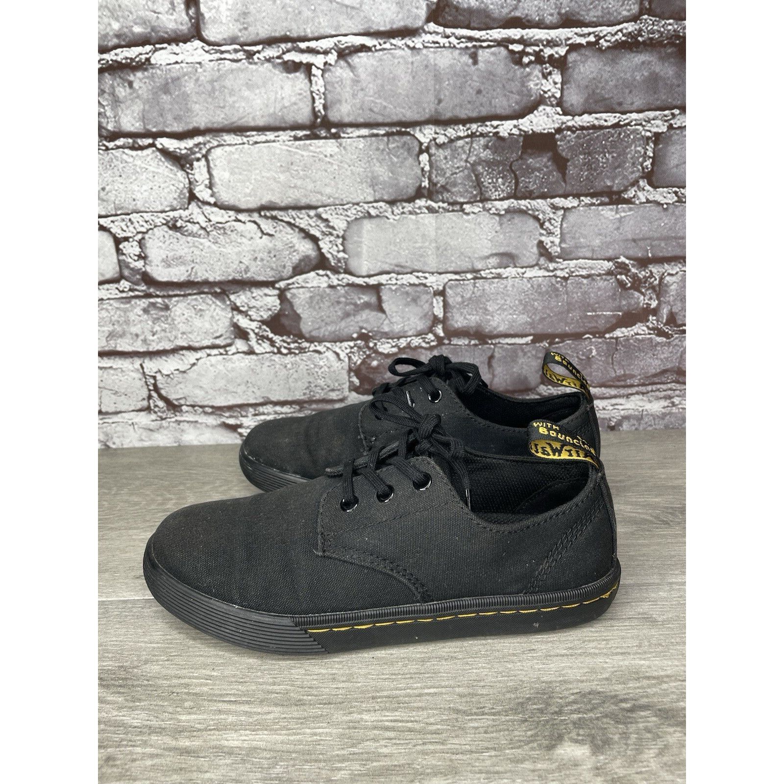 Dr. Martens Doc Dr. Martens SantAnita Black Airwair Casual Lace Up Shoes Size US 6 / IT 36 - 17 Thumbnail