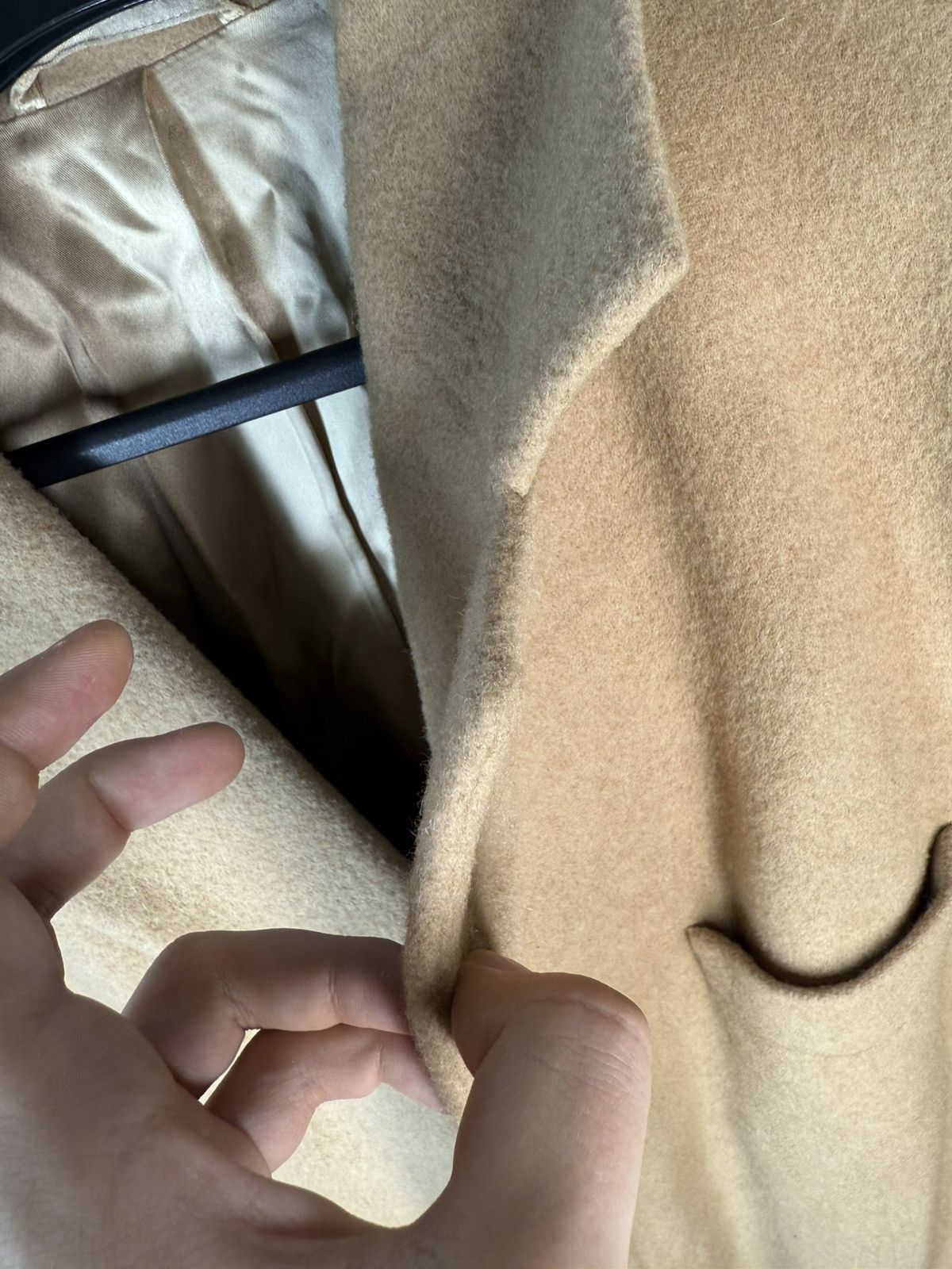 Yves Saint Laurent Camel Wool YSL Coat Soft Heavy Soft Long Beige Size US L / EU 52-54 / 3 - 12 Thumbnail