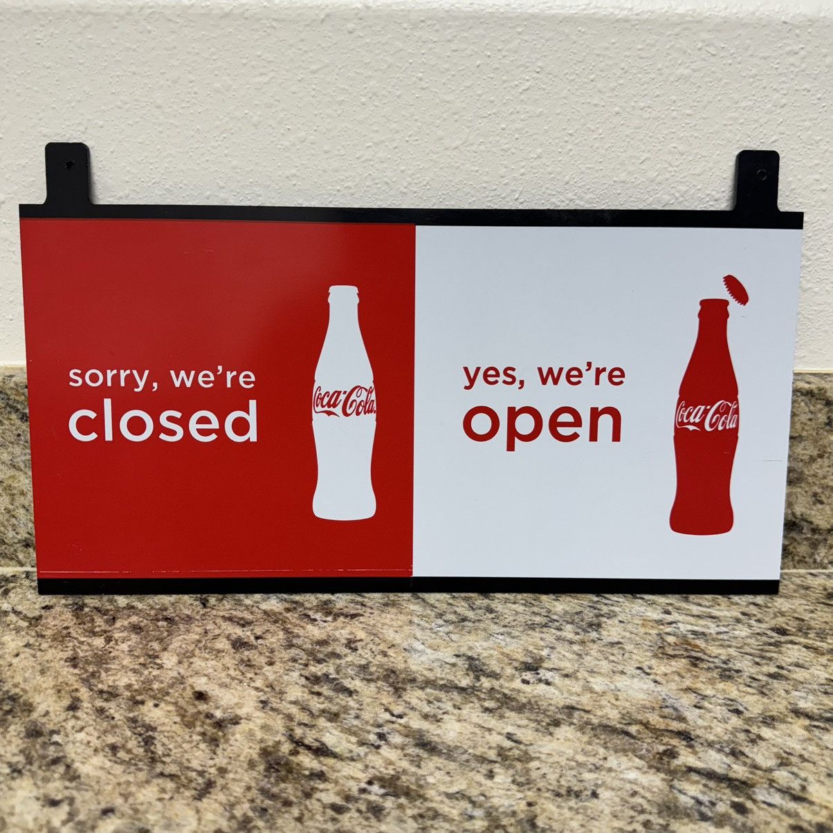 Other × Vintage 2011 Coca-Cola Company - Open/Close & Thanks Sign 8x14” Size ONE SIZE - 2 Thumbnail