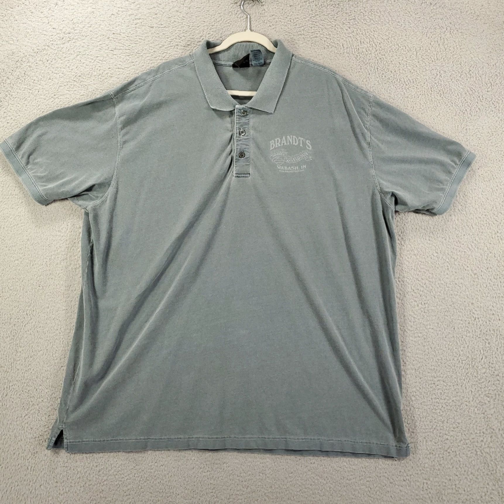 Harley Davidson Harley-Davidson Polo Shirt Mens 2XL Gray Blue Motorcycle Polo Brandt's Wabash In Size US XXL / EU 58 / 5 - 3 Thumbnail