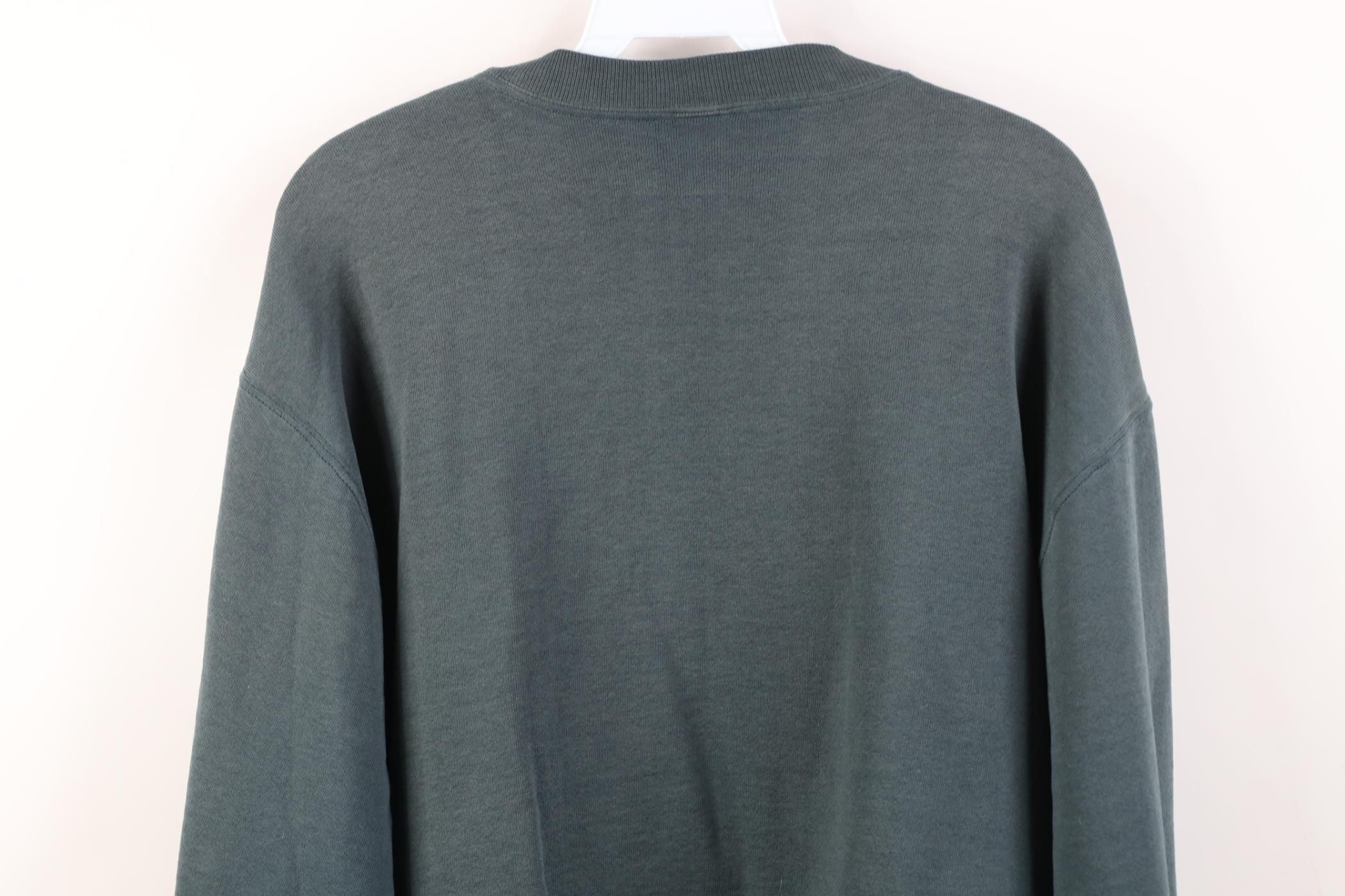 Russell Athletic Vintage 90s Russell Athletic Blank Crewneck Sweatshirt Green Size US M / EU 48-50 / 2 - 11 Thumbnail