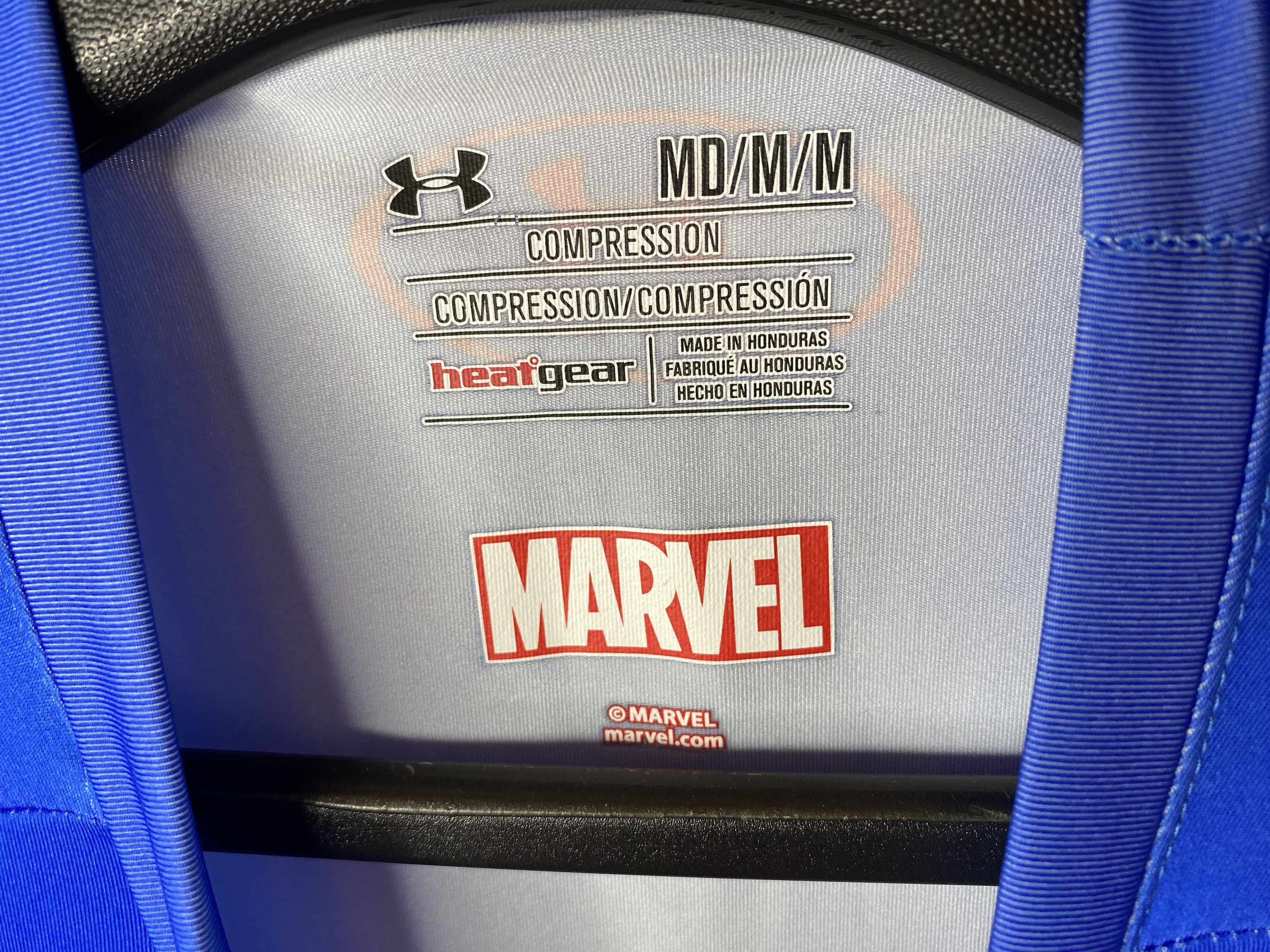 Under Armour UNDER ARMOUR MARVEL CAPTAIN AMERICA COMPRESSION BLUE SHIRT Size US M / EU 48-50 / 2 - 7 Thumbnail