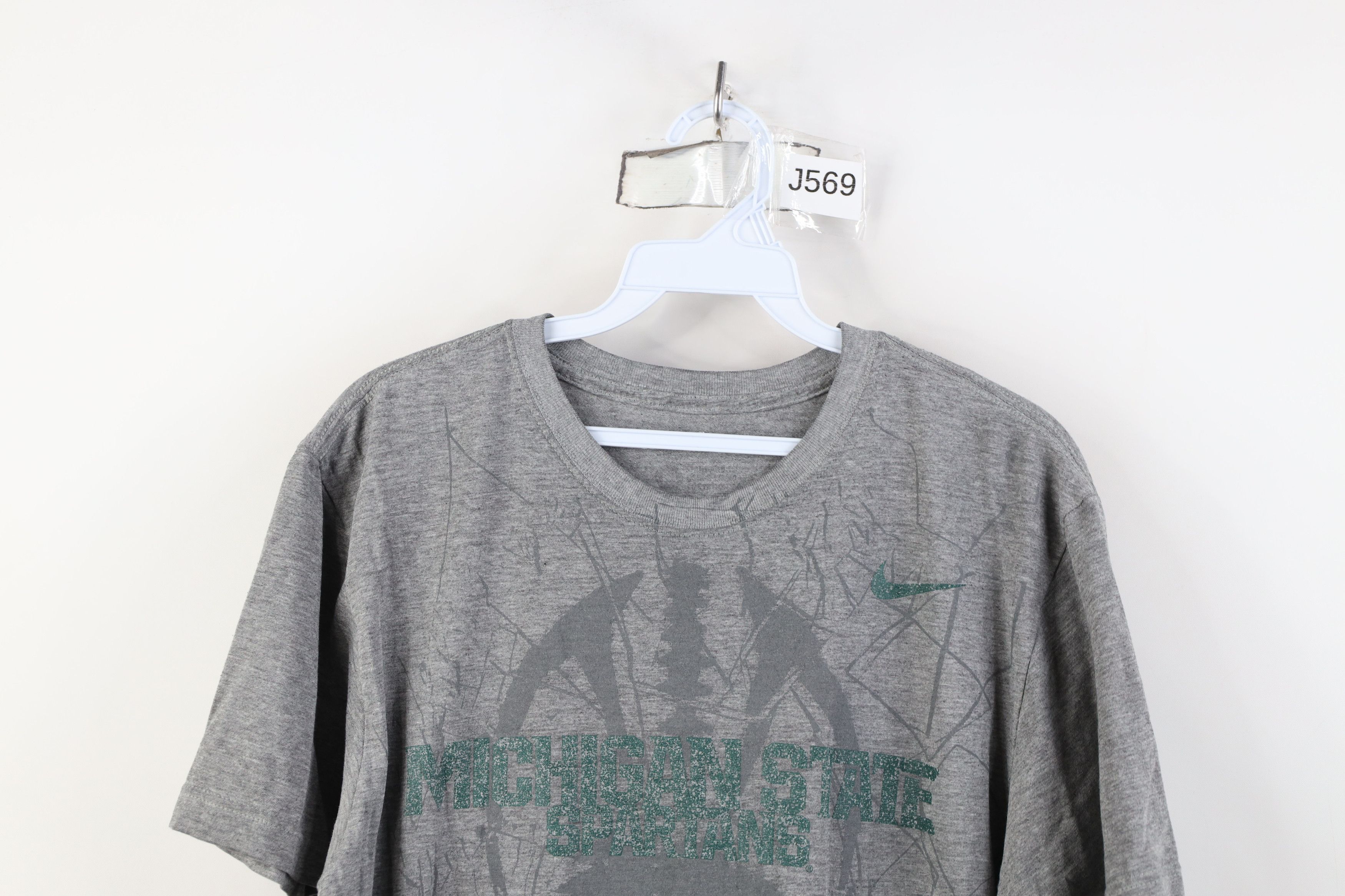 Nike Vintage Nike Michigan State University Football T-Shirt Size US M / EU 48-50 / 2 - 2 Thumbnail