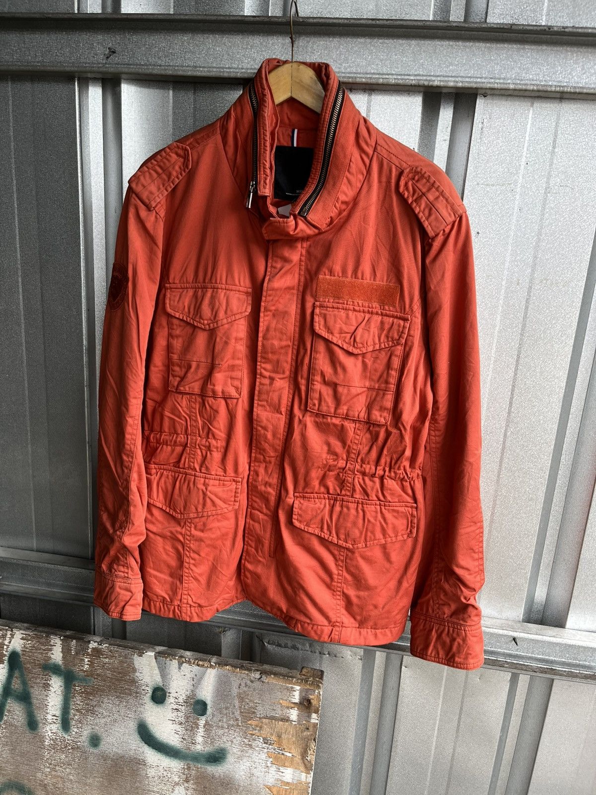 Japanese Brand Hum parka jacket m65 style orange Size US L / EU 52-54 / 3 - 4 Thumbnail