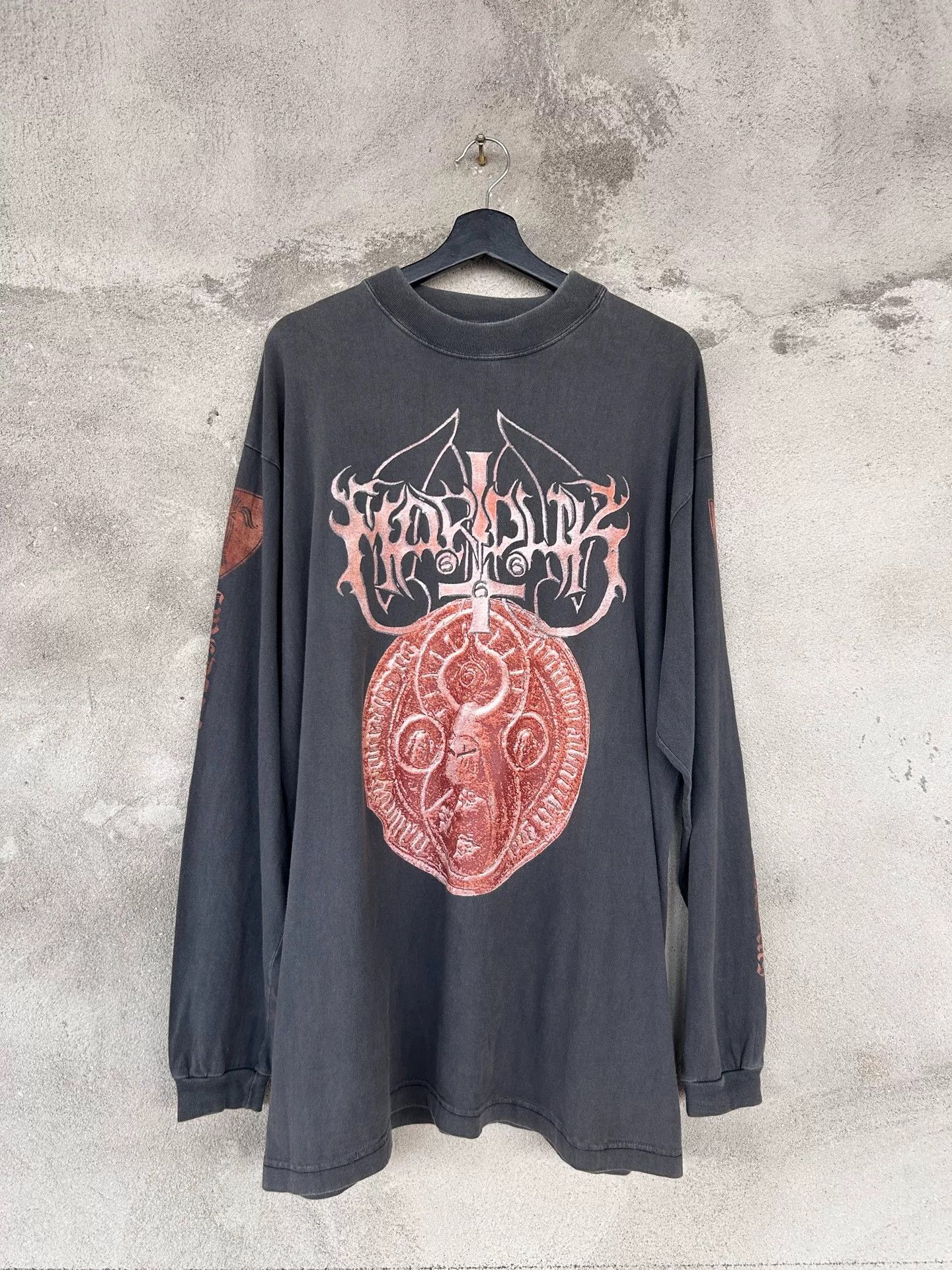 Vintage Vintage Marduk 90s Black Metal Longsleeve T-shirt Size US M / EU 48-50 / 2 - 1 Thumbnail