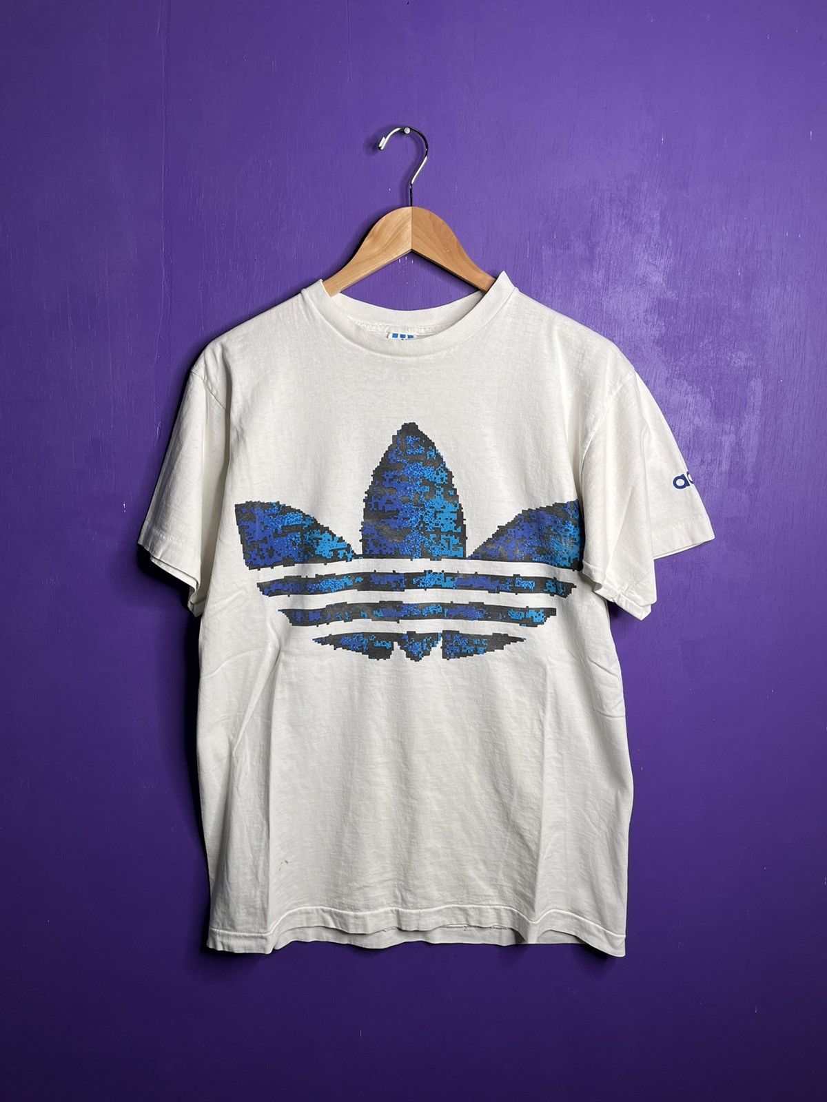 Adidas × Vintage Vintage 90s Adidas tre foil logo t-shirt Size US L / EU 52-54 / 3 - 1 Thumbnail