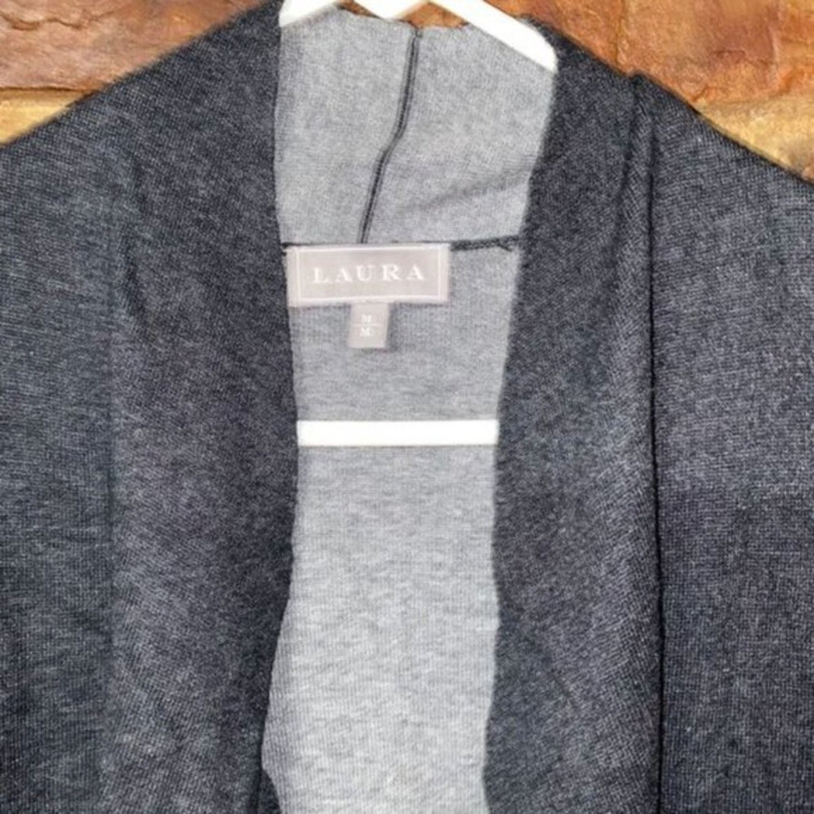 Other Laura Open Front Asymmetrical Cardigan Sweater Medium Size M / US 6-8 / IT 42-44 - 6 Thumbnail