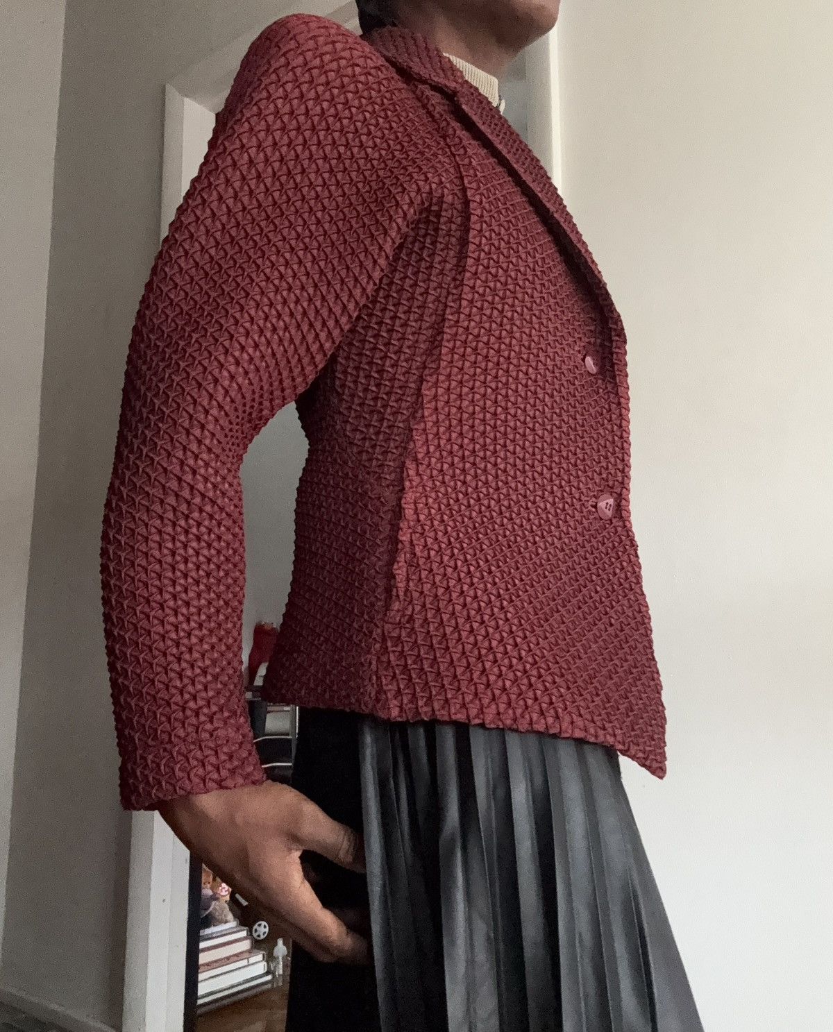 Issey Miyake × Pleats Please Issey Miyake Issey Miyake Diamond pleated Blazer Size US M / EU 48-50 / 2 - 18 Thumbnail