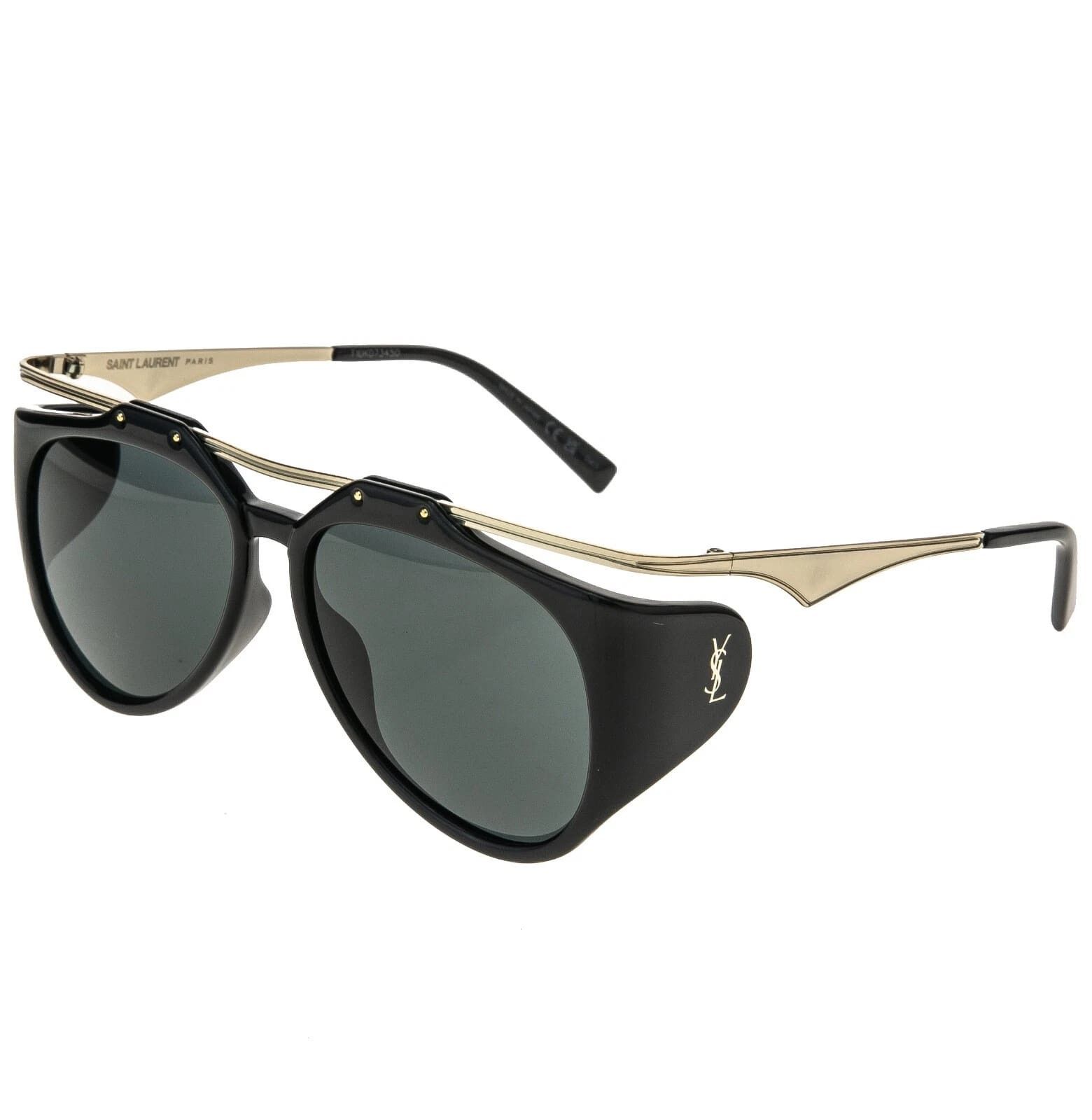 Yves Saint Laurent SAINT LAURENT AMELIA SL M137 SL137 Gold Fashion Sunglass 001 Size ONE SIZE - 4 Thumbnail