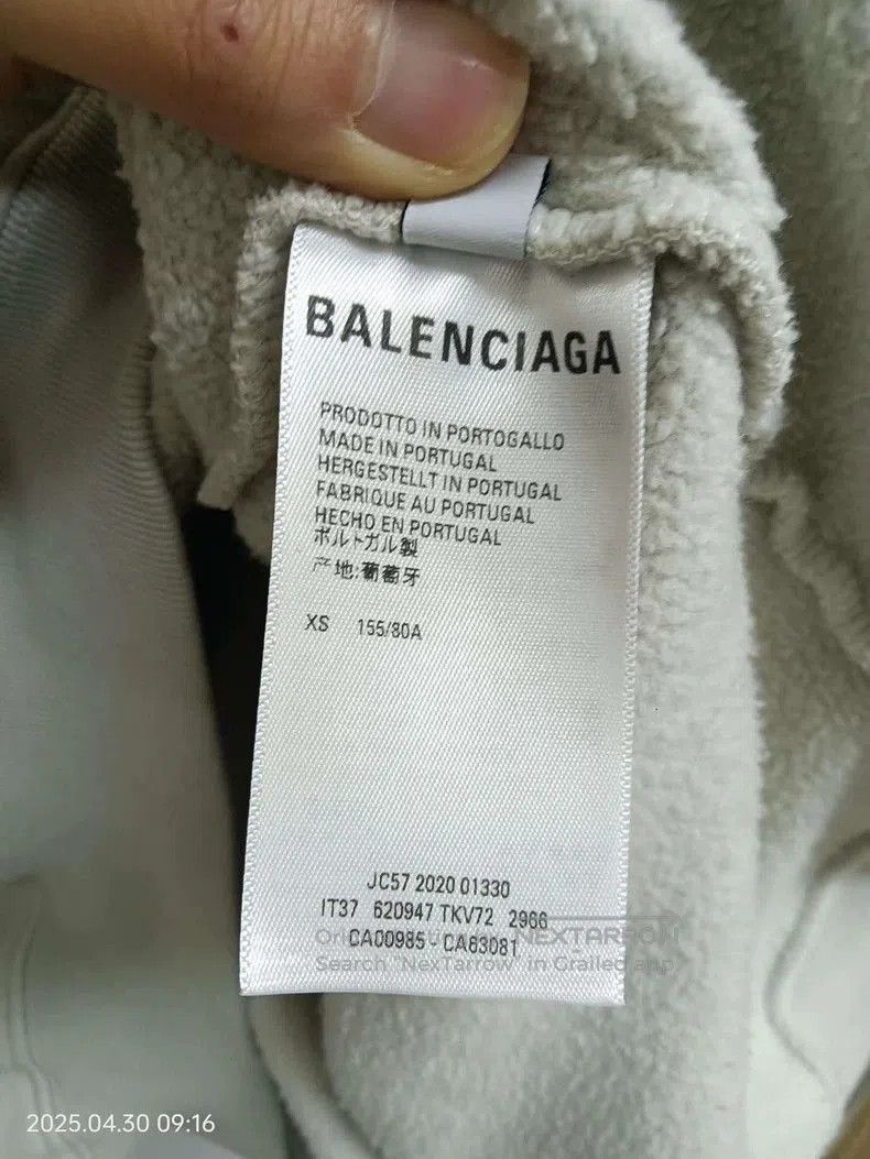 Balenciaga Double B Wheat Embroidery Sweatshirt.