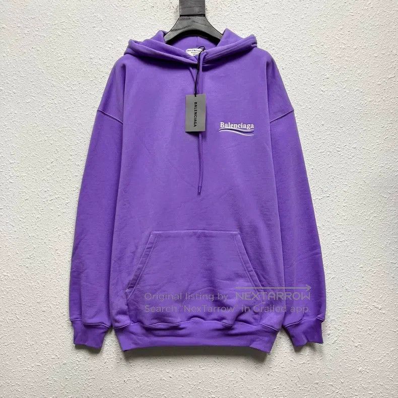 Balenciaga Balenciaga Wave Coca-Cola lilac embroidery washed hoodie Size US M / EU 48-50 / 2 - 1 Thumbnail