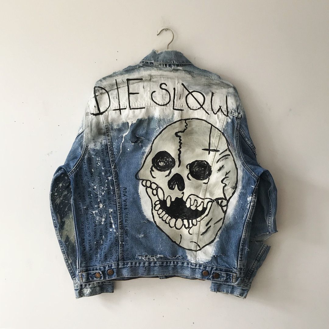 Handmade × Japanese Brand SKULL CUSTOM JACKET LIL PEEP JACKET RAP JACKET opium jacket Size US M / EU 48-50 / 2 - 1 Thumbnail