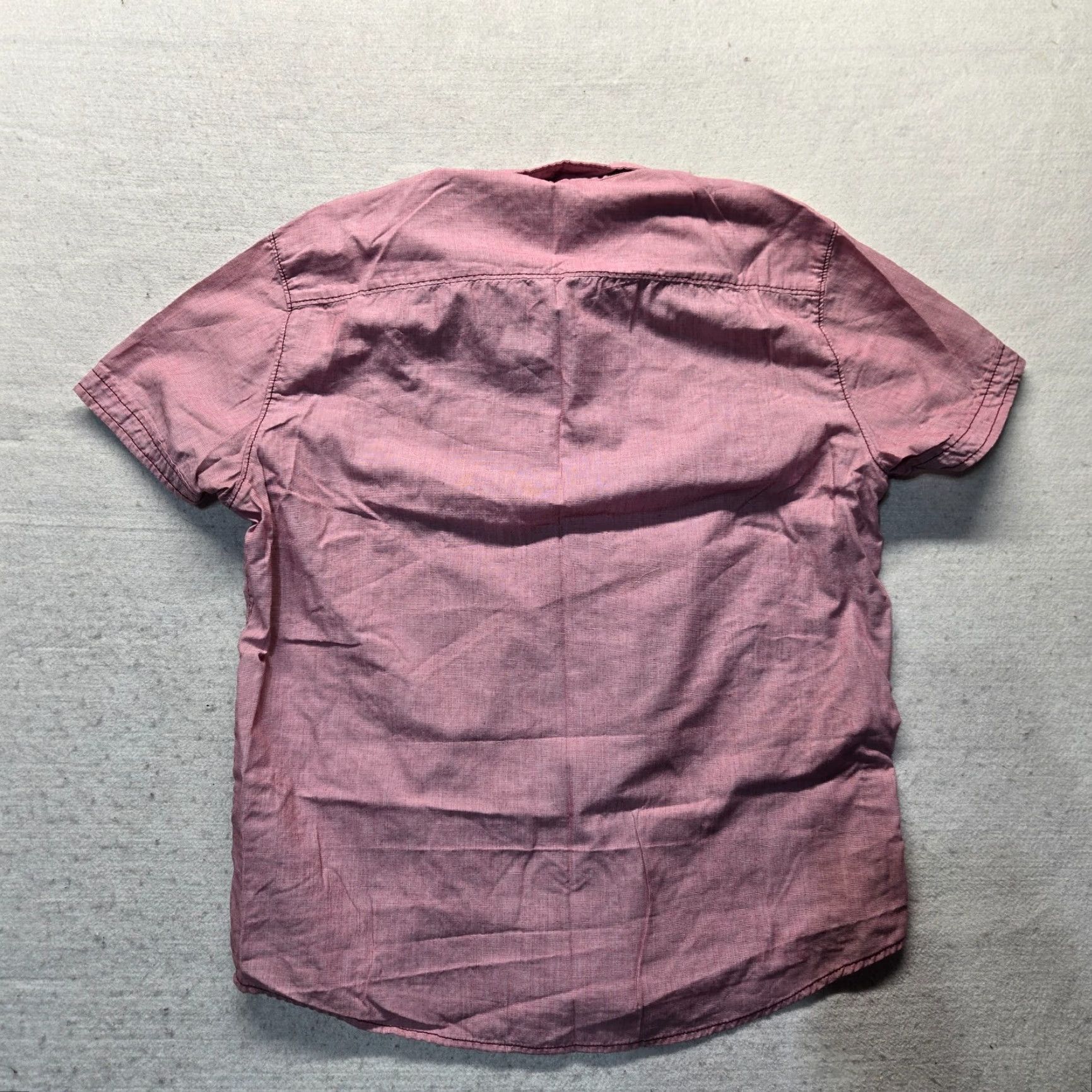 Vintage Michael Brandon Shirt Adult Men's M Red Short Sleeve Button-Up Size US M / EU 48-50 / 2 - 7 Thumbnail