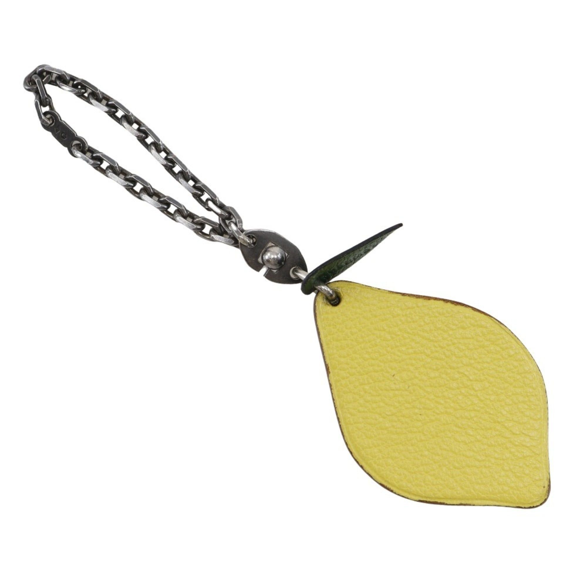 Hermes Hermes Lemon Charm Bag Leather Yellow Unisex Size ONE SIZE - 1 Thumbnail