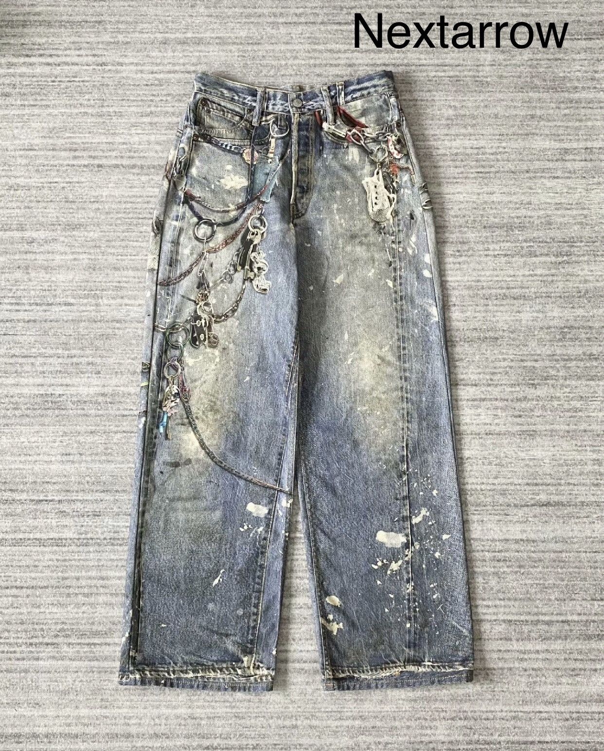 Acne Studios acne studios 3D digital print jeans 2410-Nextarrow 