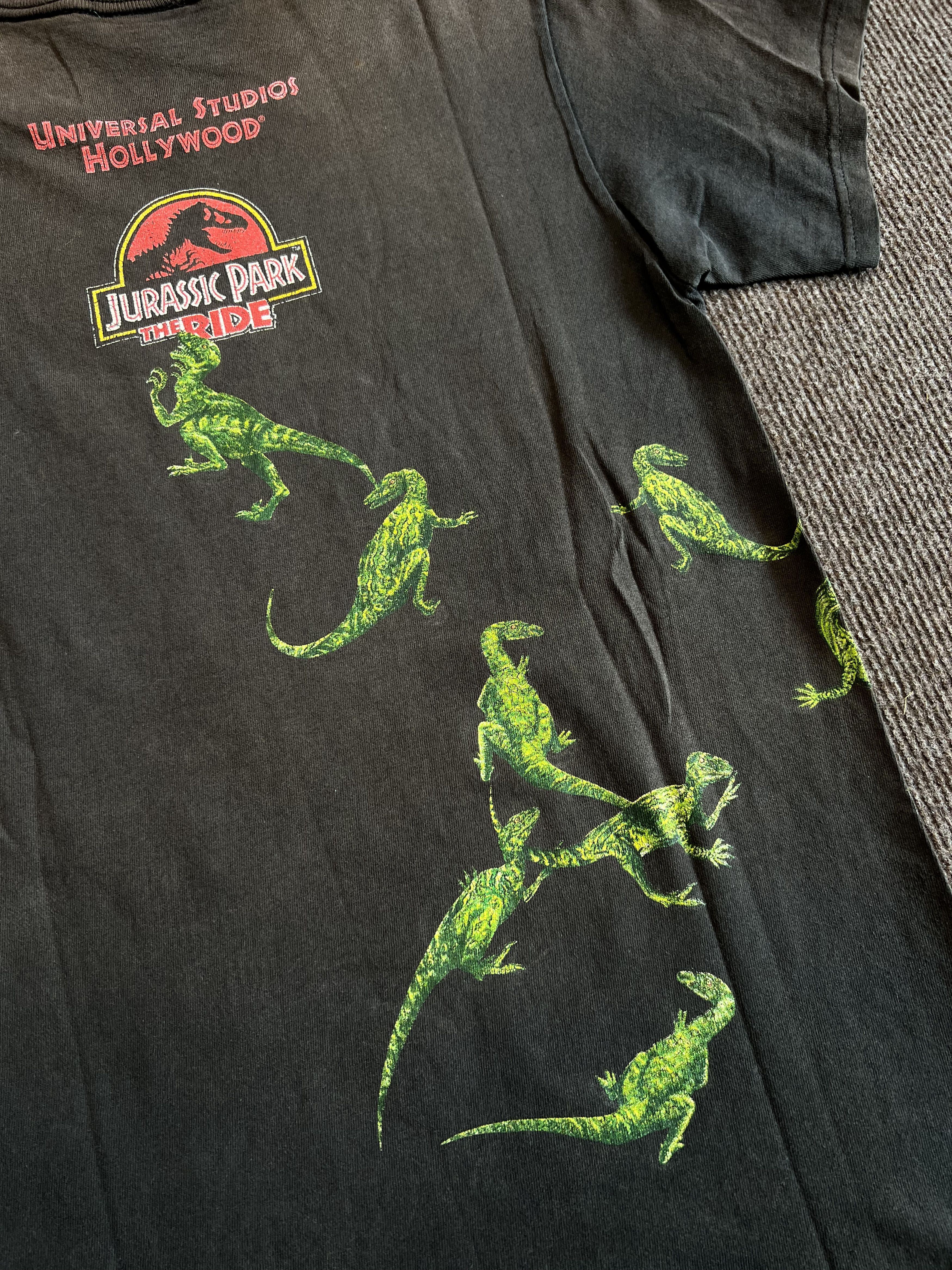Universal Studios Vintage 90s Jurassic Park The Ride T-Shirt Universal Studios Size US S / EU 44-46 / 1 - 7 Thumbnail