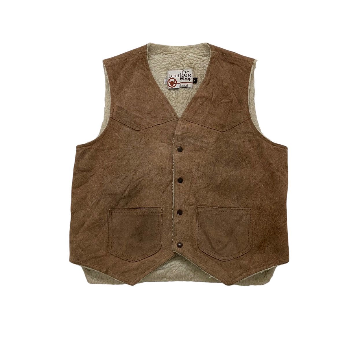 Sears ☀️Vintage Sears brown suede leather vest size M Size US M / EU 48-50 / 2 - 1 Thumbnail