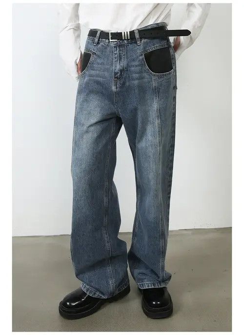 VIBE American high street men's trendy retro jeans Size US 32 / EU 48 - 4 Thumbnail