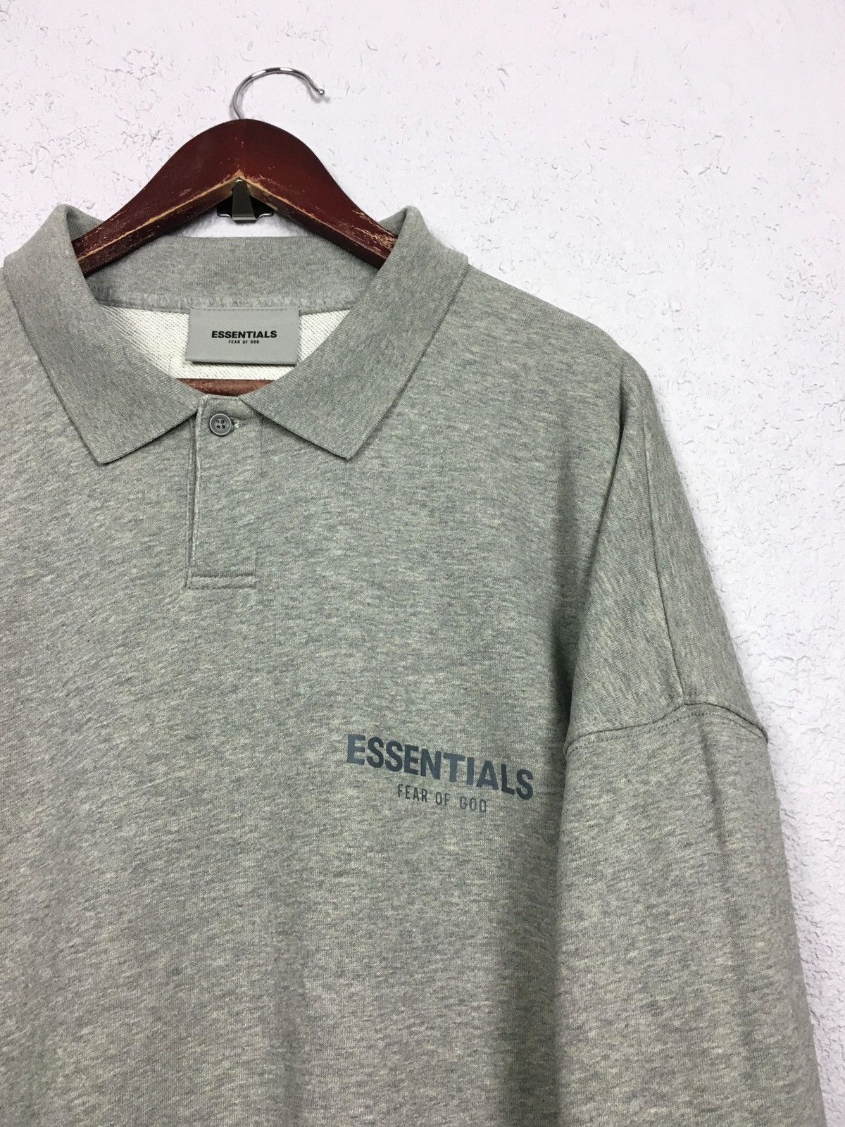 Essentials × FOG × Fear of God polo crewneck FOG ESSENTIALS Fear Of God sweatshirt hoodie Size US L / EU 52-54 / 3 - 4 Thumbnail