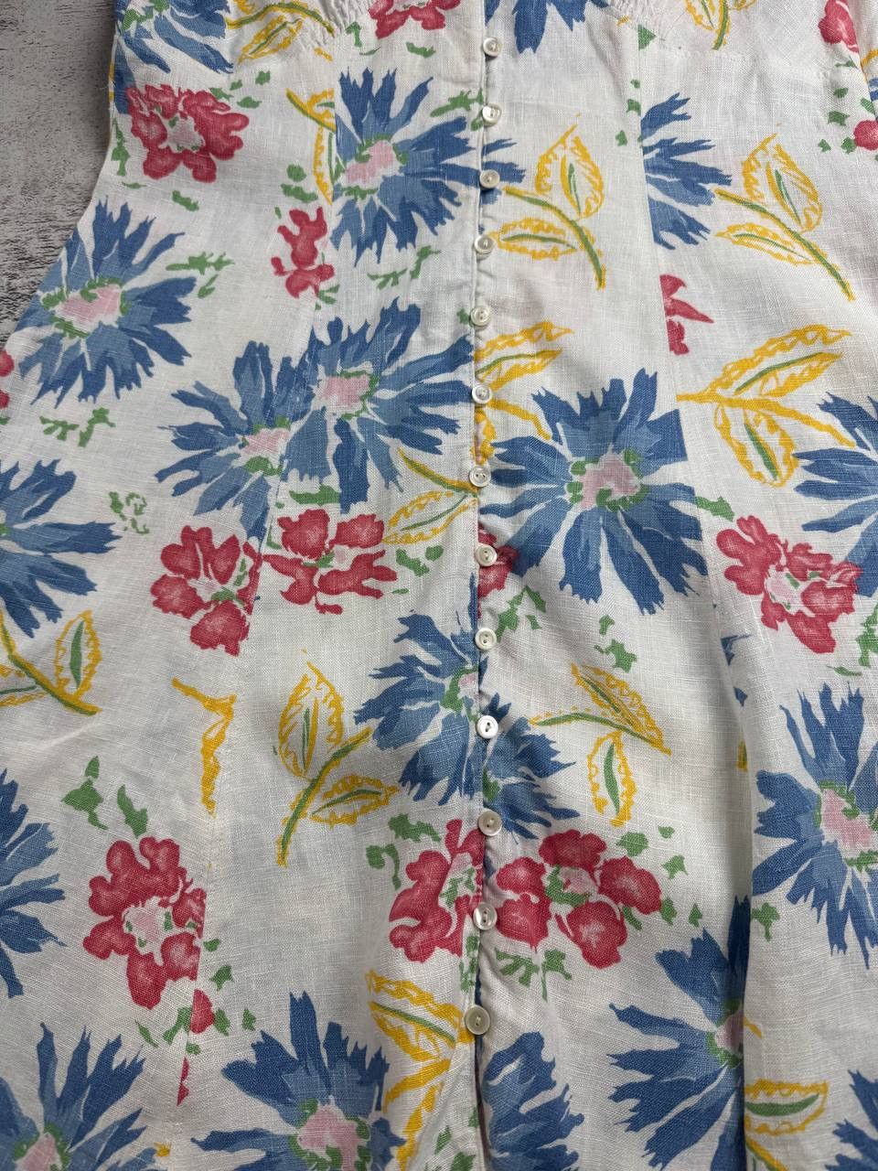 Polo Ralph Lauren Polo Ralph Lauren Tulum Floral Linen Dress Button-Front Min Women’s Designer Size L / US 10 / IT 46 - 8 Thumbnail