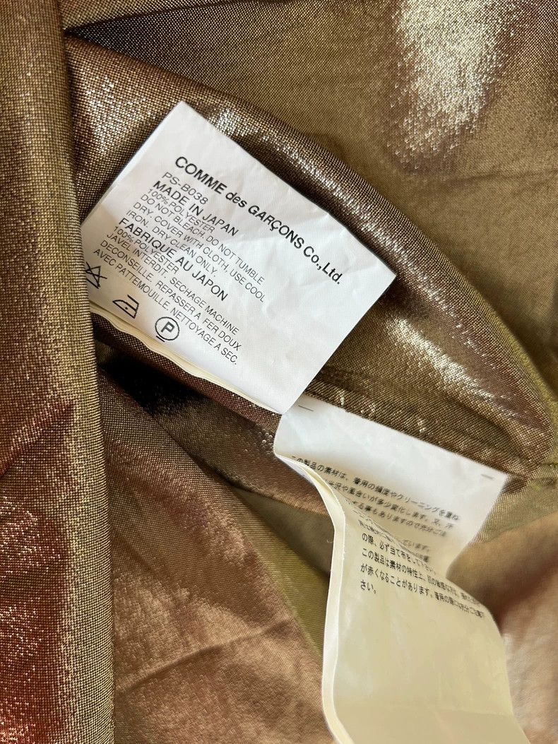 Comme des Garcons Comme des Garcons Gold metallic shirt T-shirt Size US XS / EU 42 / 0 - 7 Thumbnail