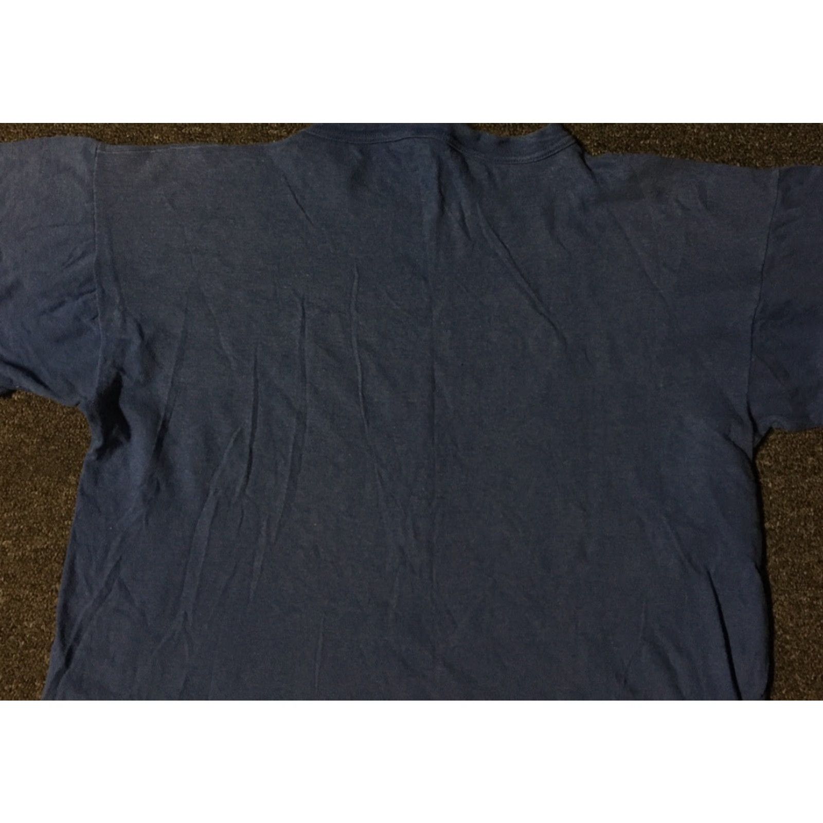 Vintage VINTAGE 80s S USA Funny Grunge Biker Single Stitch T-Shirt Mens Blue 100% Cotton Short Sleeve Small Shirt USA Humor Size US S / EU 44-46 / 1 - 7 Thumbnail