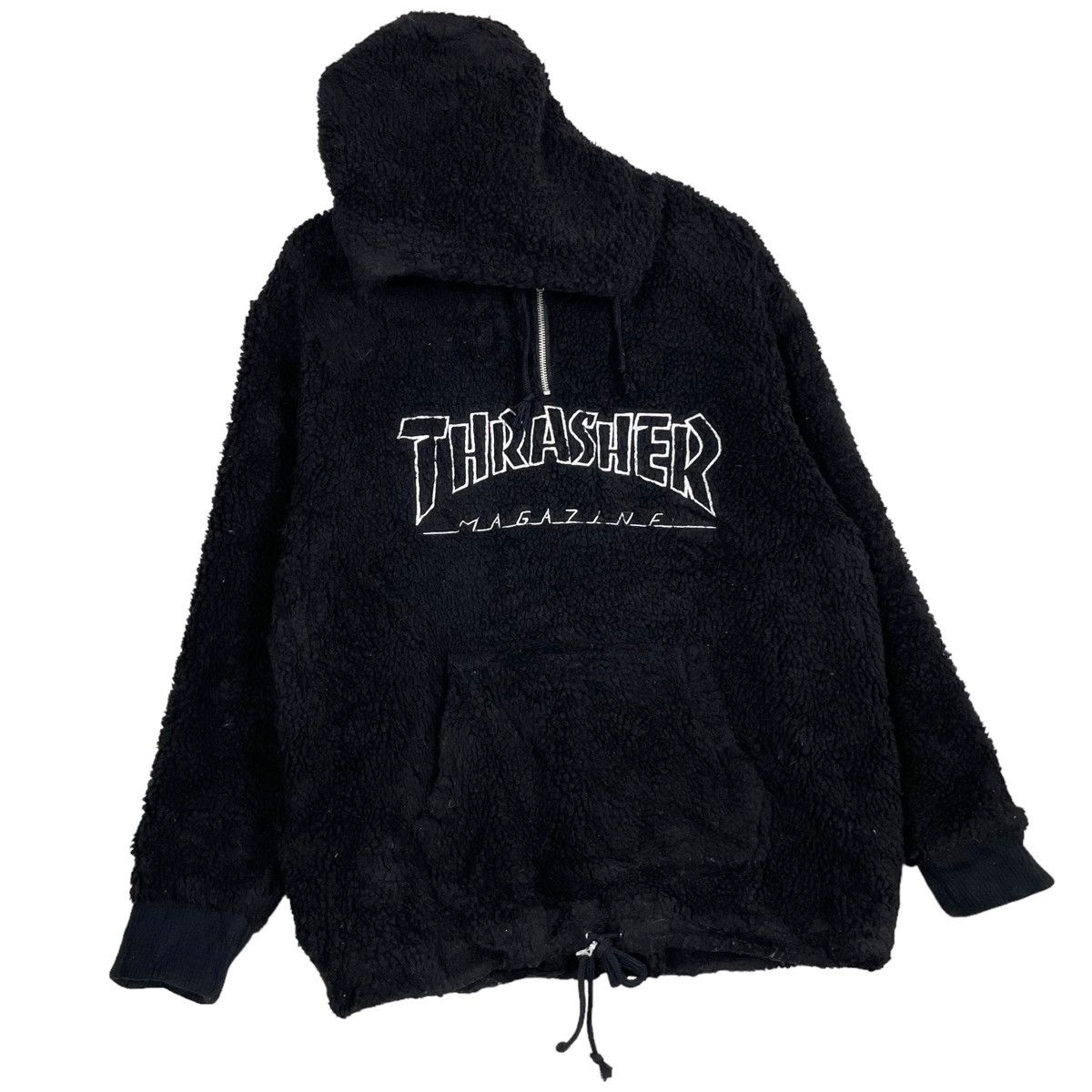Thrasher × Welcome Skateboards 💥THRASHER SKATEBOARD DEEP PILE PULLOVER HOODIE Size US L / EU 52-54 / 3 - 3 Thumbnail