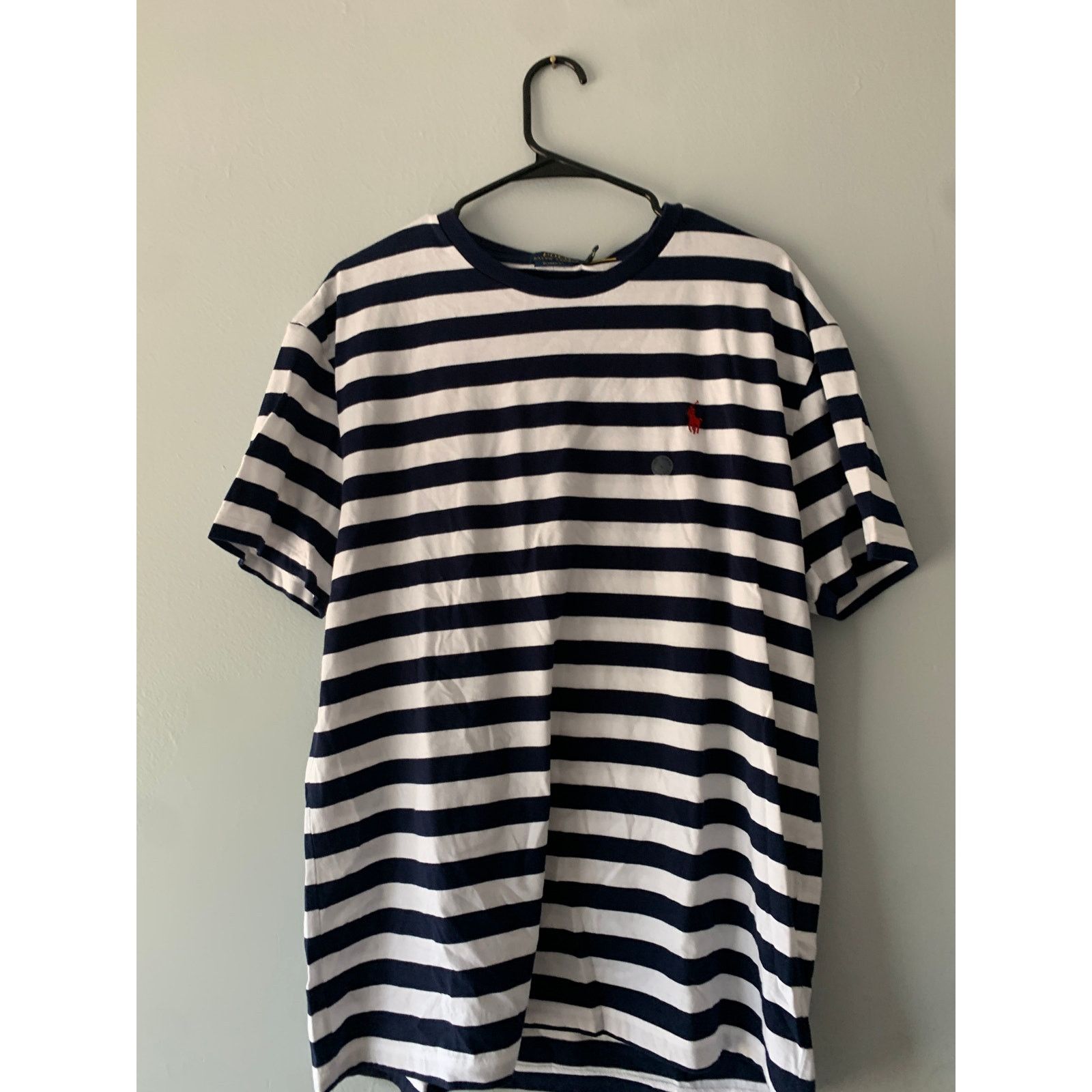 Ralph Lauren Polo Ralph Lauren Navy White Multi Stripe Tee Size Large Size US L / EU 52-54 / 3 - 1 Thumbnail
