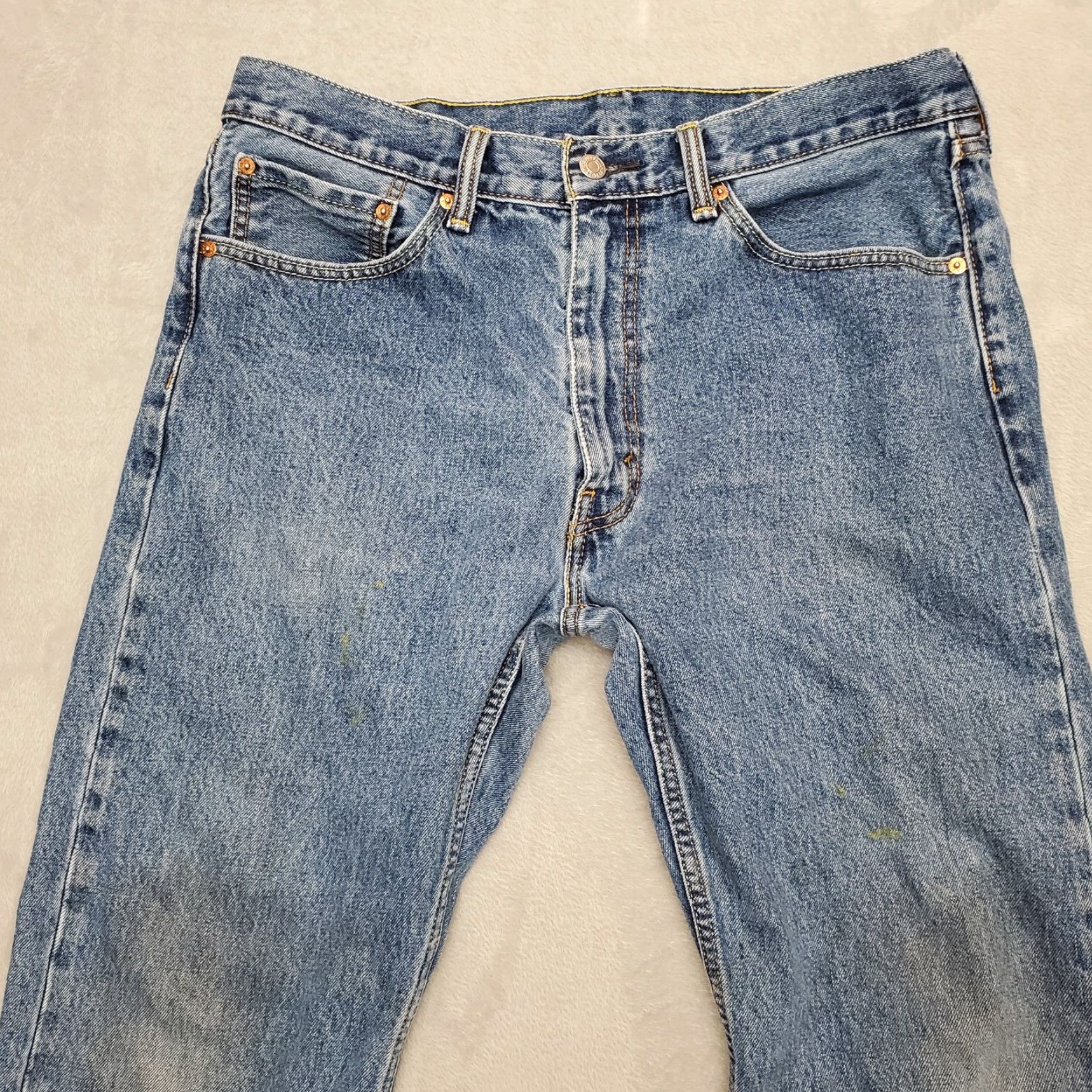 Denime VINTAGE Levis Jeans Mens 36x32 Blue 505 Regular Fit Straight Leg Medium Wash Denim Pants Size US 36 / EU 52 - 5 Thumbnail