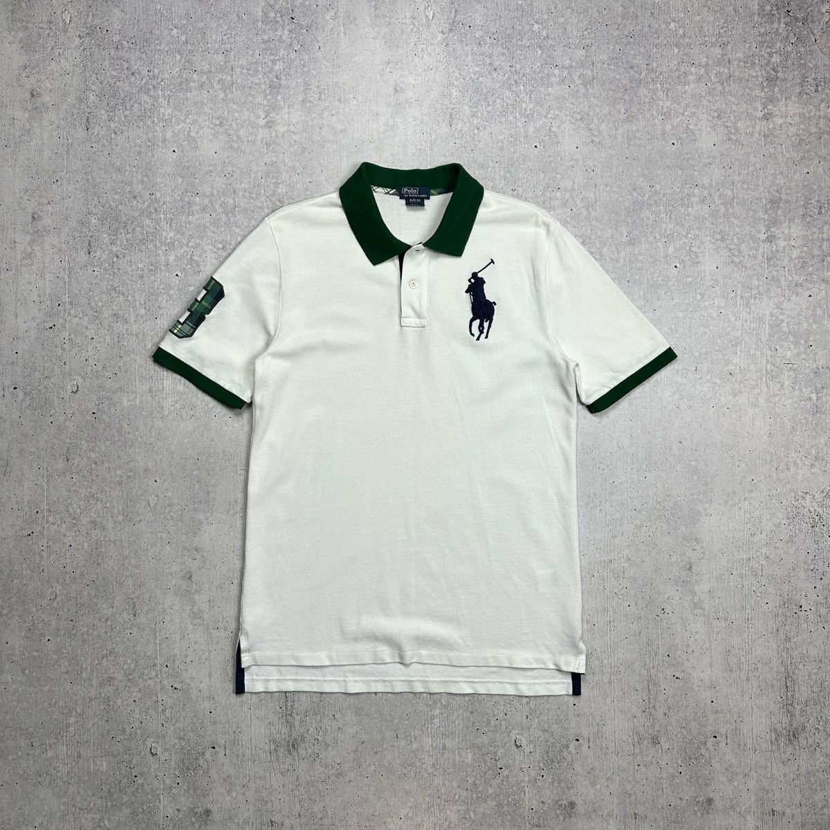 Polo Ralph Lauren × Ralph Lauren Polo Ralph Lauren Big Pony #3 Polo T Shirt White Green Size US M / EU 48-50 / 2 - 1 Thumbnail