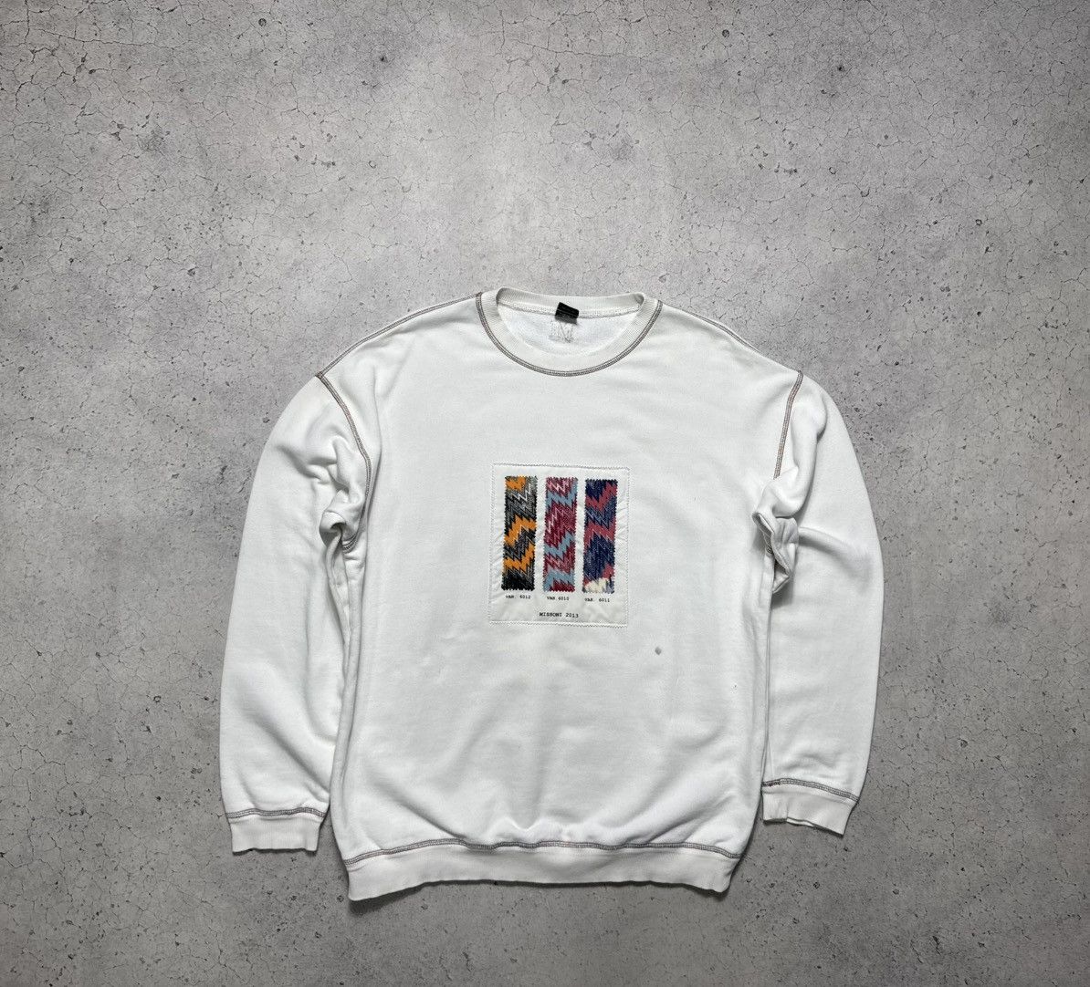Missoni Missoni Luxury Sweatshirt Big Logo White Size US L / EU 52-54 / 3 - 1 Thumbnail