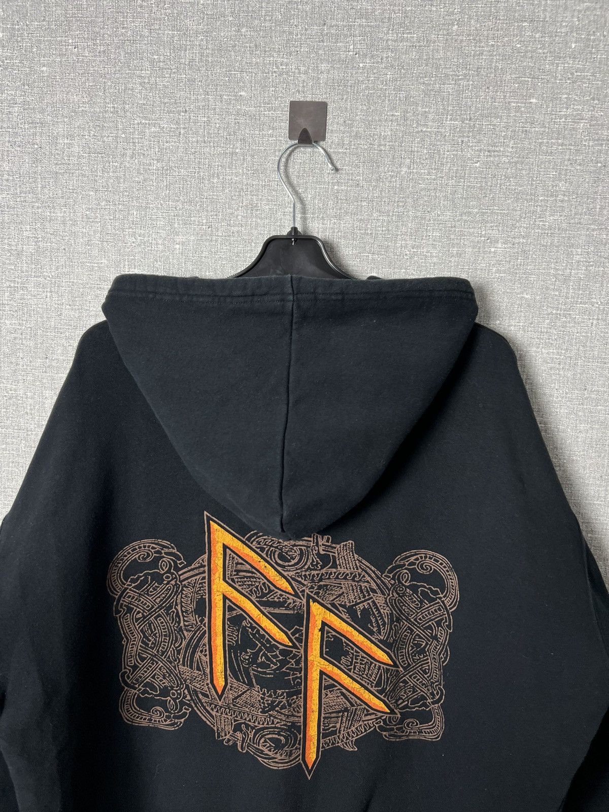 Band Tees × Vintage Rare Vintage Amon Amarth Zip Up Boxy HoodieBig Logo FF Size US L / EU 52-54 / 3 - 6 Thumbnail