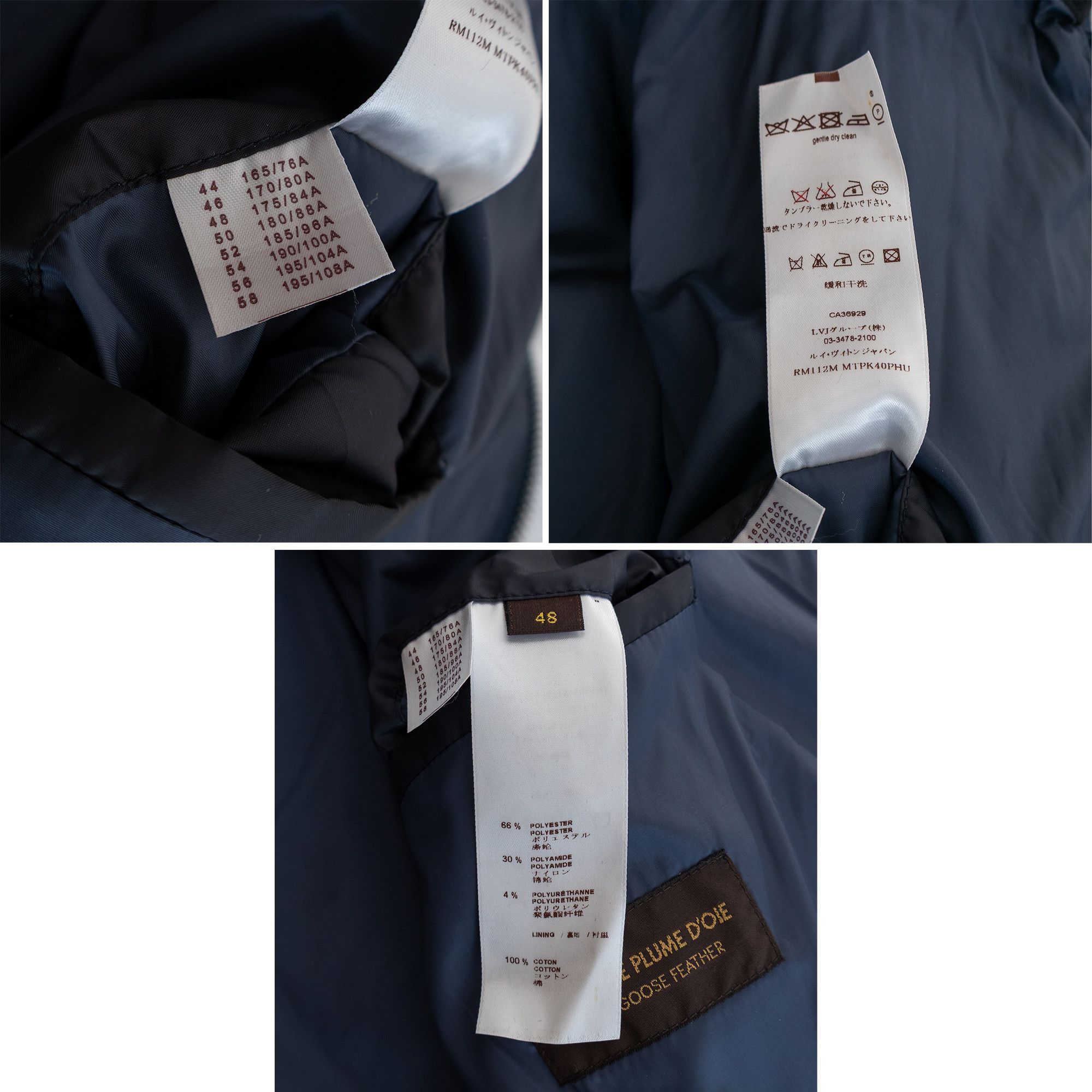 Louis Vuitton Louis Vuitton Down Jacket Mens EU 48 Navy Blue Puffer Size US M / EU 48-50 / 2 - 9 Thumbnail