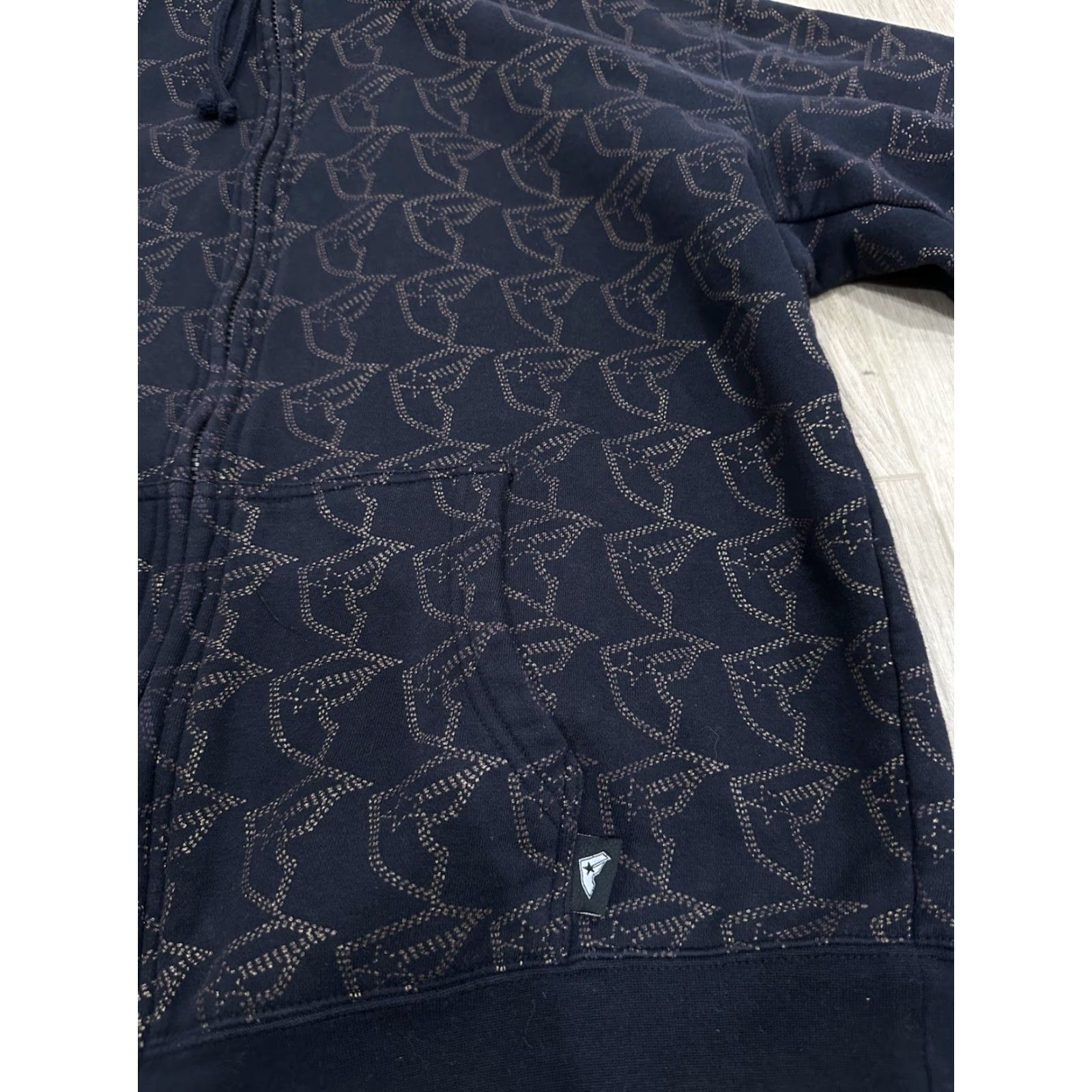 Vintage Famous Stars & Straps Hoodie AOP Full Zip Jesse Pinkman Style Size Large Mens Black Long Sleeve Closure Zip Pockets Logo Heavyweight Hooded Size US L / EU 52-54 / 3 - 5 Thumbnail