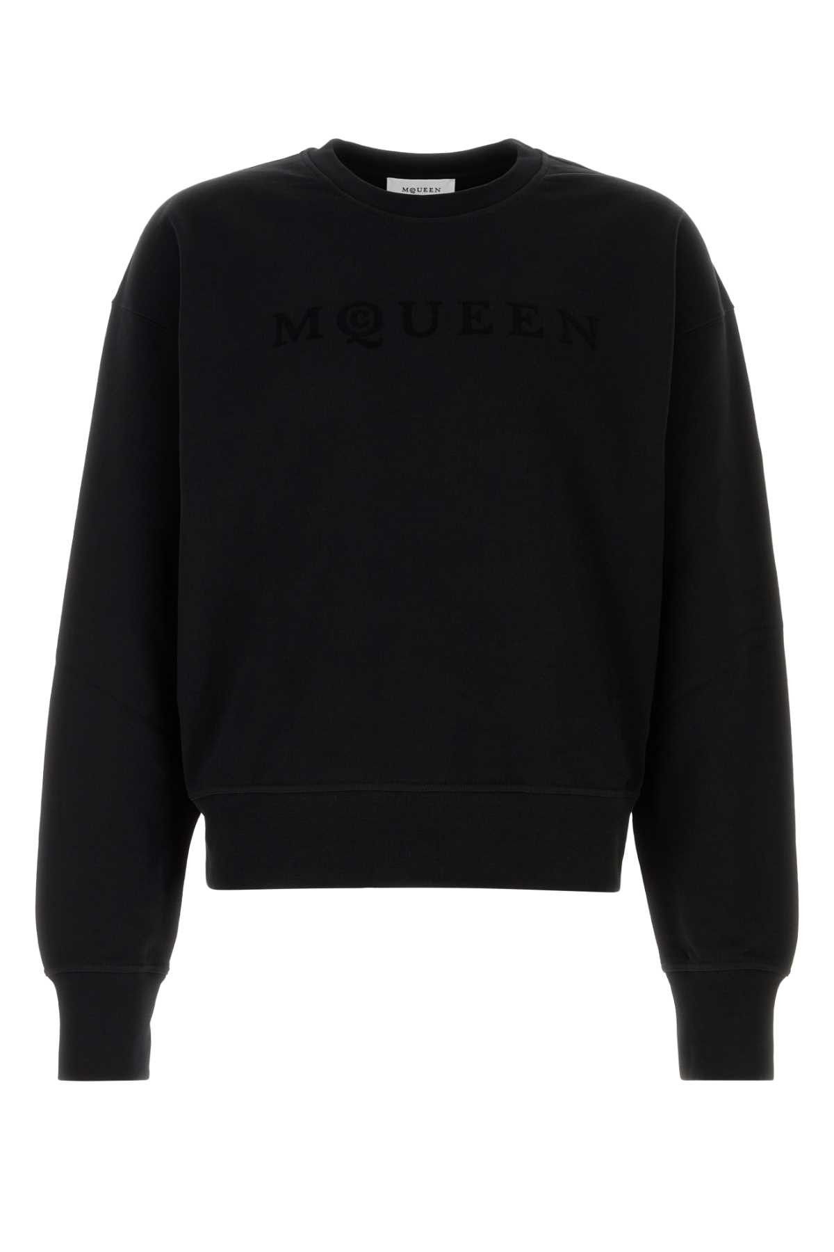 Alexander McQueen Black Cotton Sweatshirt Size US M / EU 48-50 / 2 - 1 Thumbnail