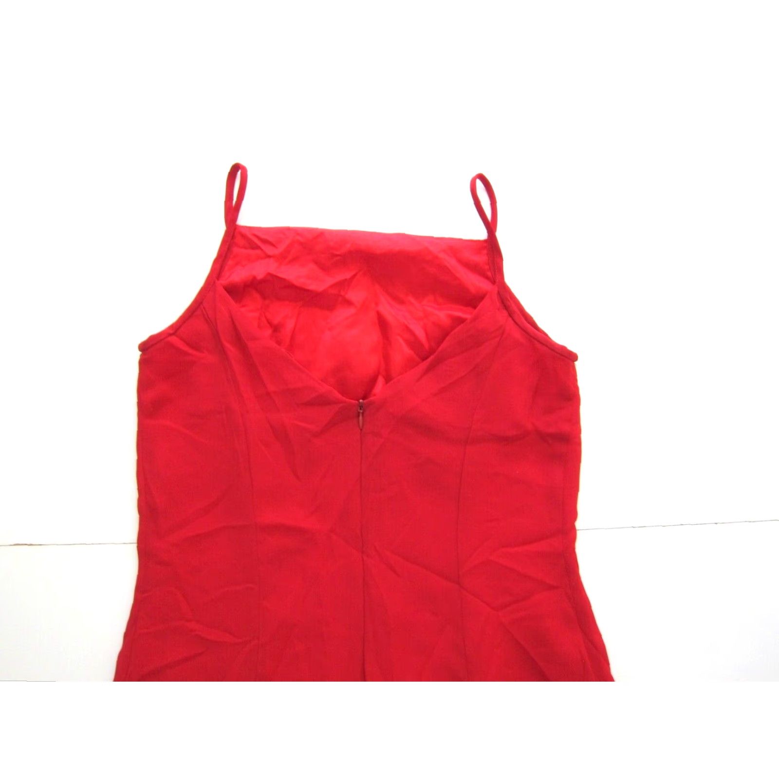 Jessica McClintock VINTAGE Jessica McClintock Gunne Sax Red Chiffon Beaded Long Gown Dress 9/10 Size M / US 6-8 / IT 42-44 - 5 Thumbnail