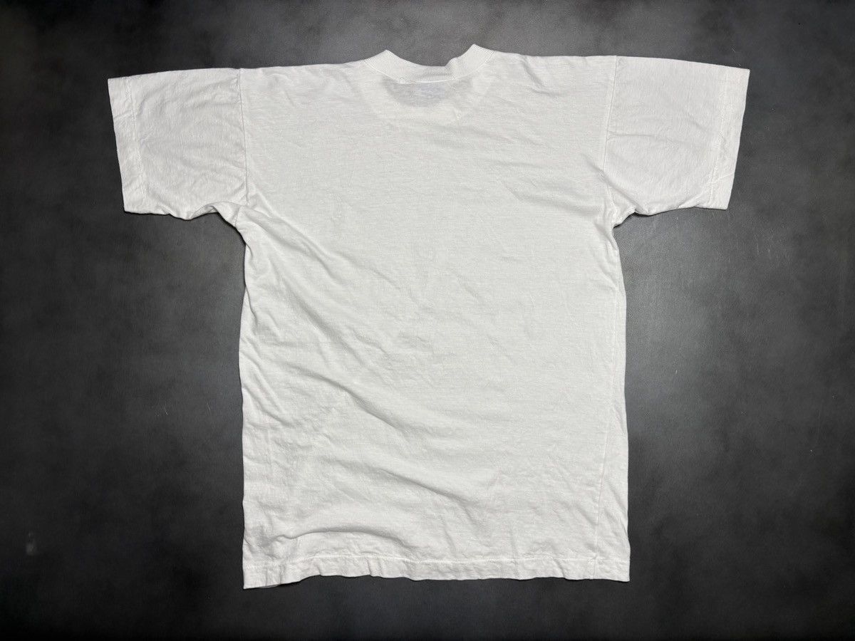 Vintage Vintage Blank Tee 1980s White T-Shirt 80s Rose Single Stitch Size US S / EU 44-46 / 1 - 8 Thumbnail