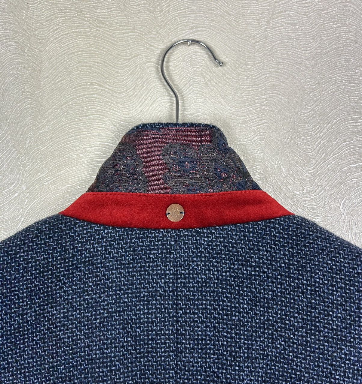 Designer × Schneiders Schneiders Salzburg Womens Navy Wool Tweed Blazer Jacket Size M / US 6-8 / IT 42-44 - 16 Thumbnail