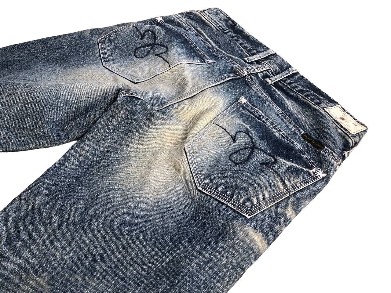 Japanese Brand FLARE BLUE WAY DISTRESSED DENIM MADE IN NIPPON Size US 30 / EU 46 - 11 Thumbnail
